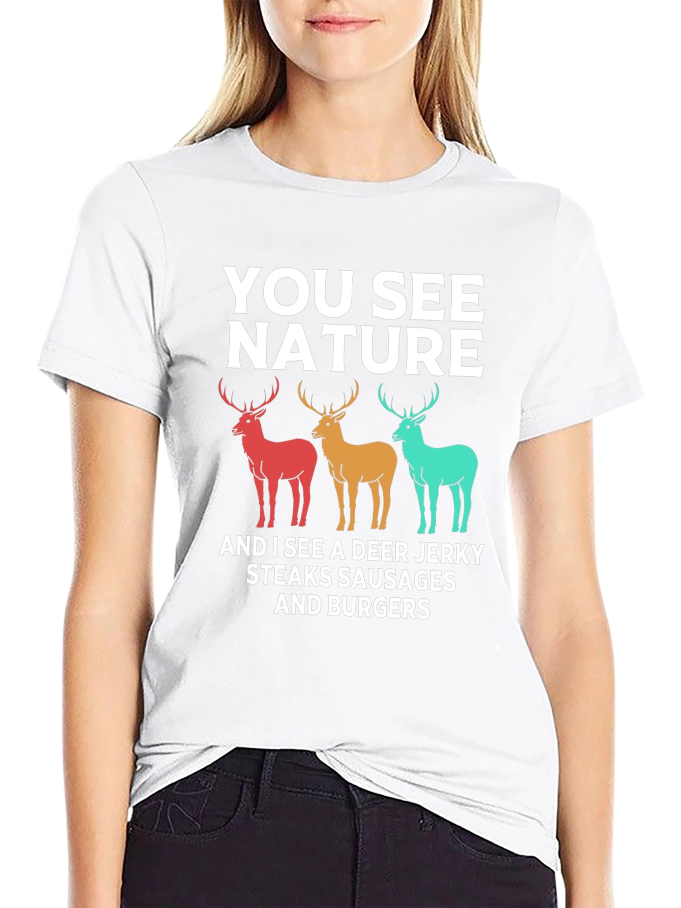 Black Deer Jerky T-Shirt - Hunting Season Tee view 9