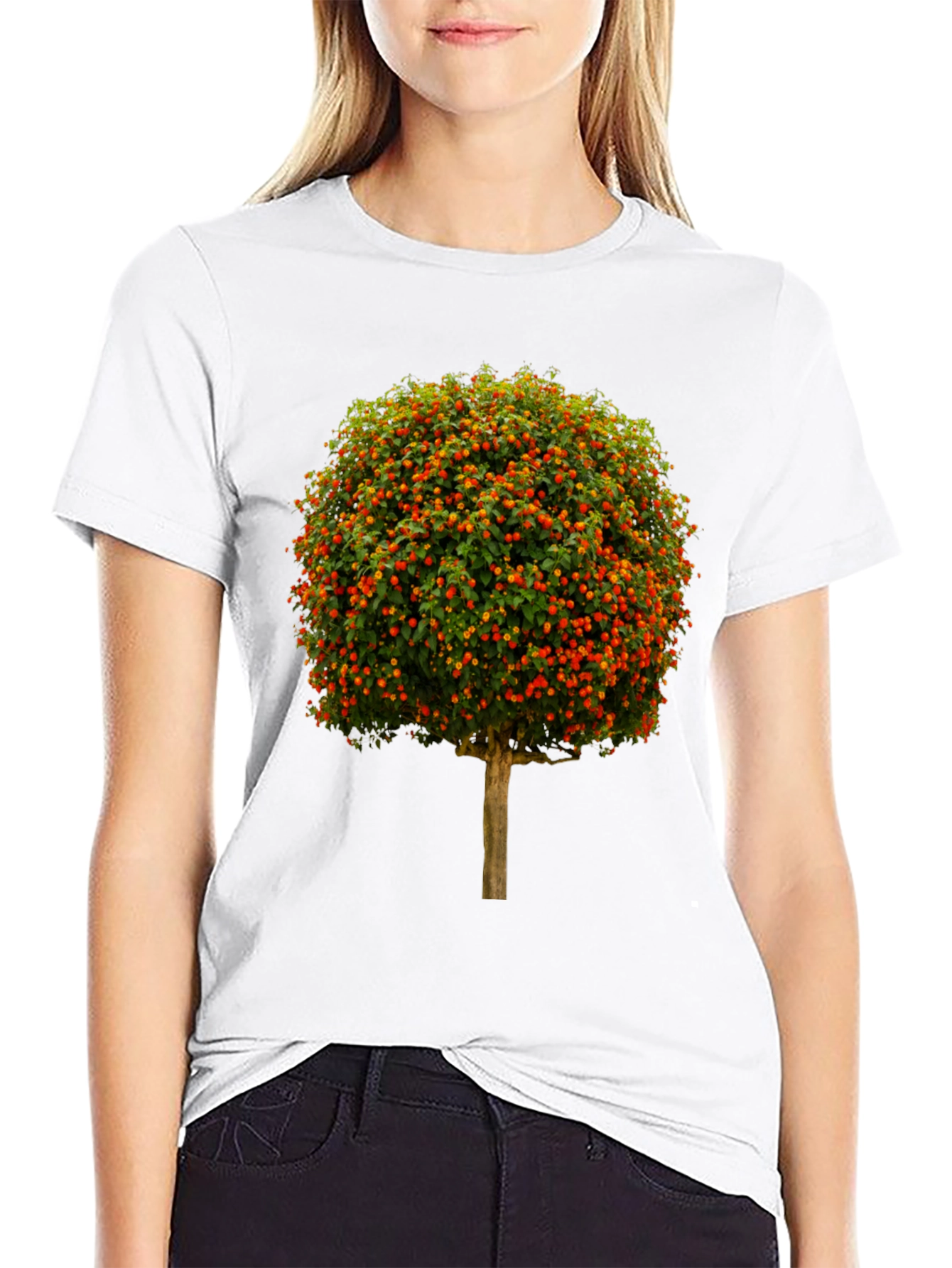 Black Botanical Tree Graphic T-Shirt view 9