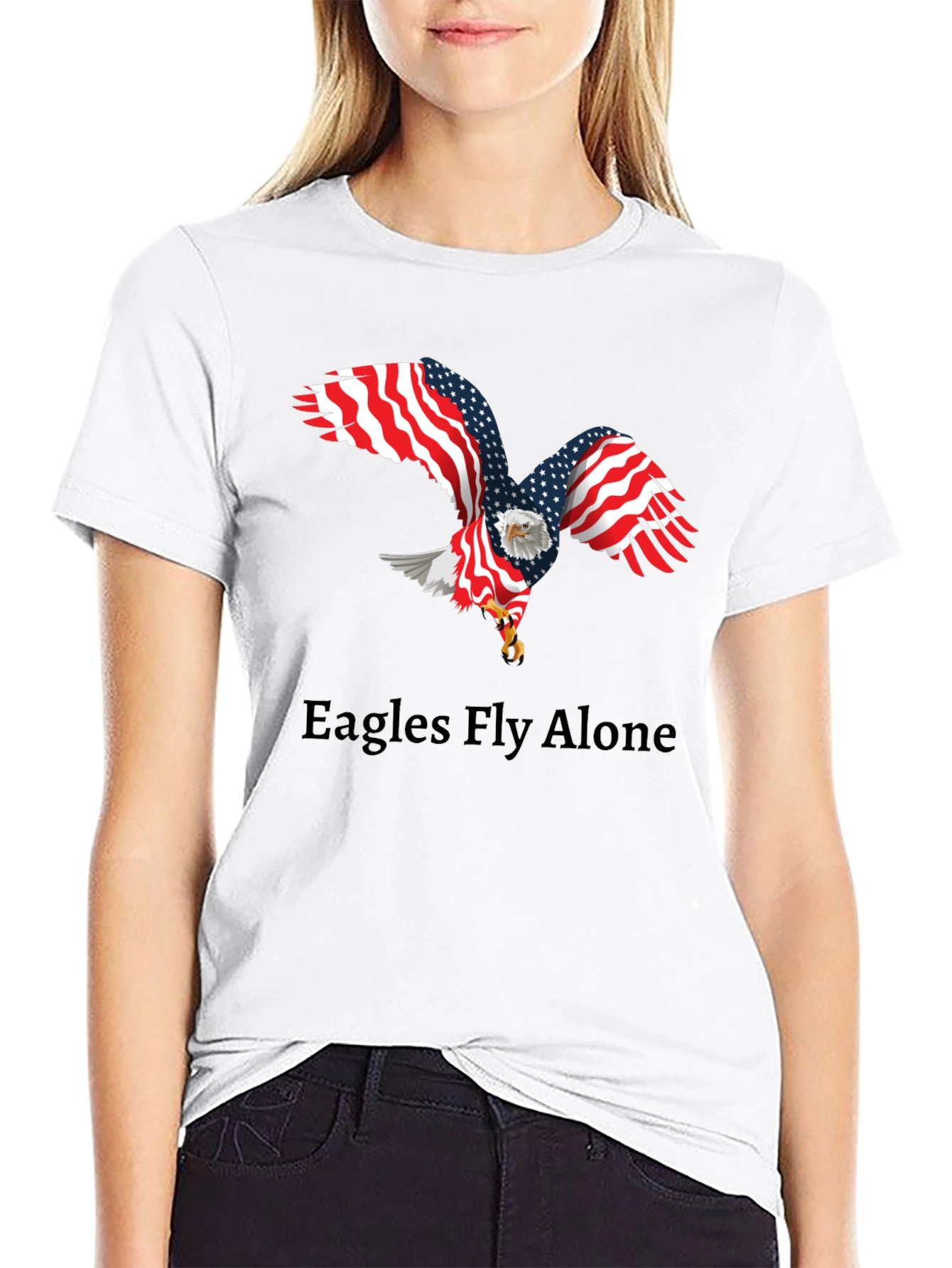 Black American Eagle Graphic Tee view 9