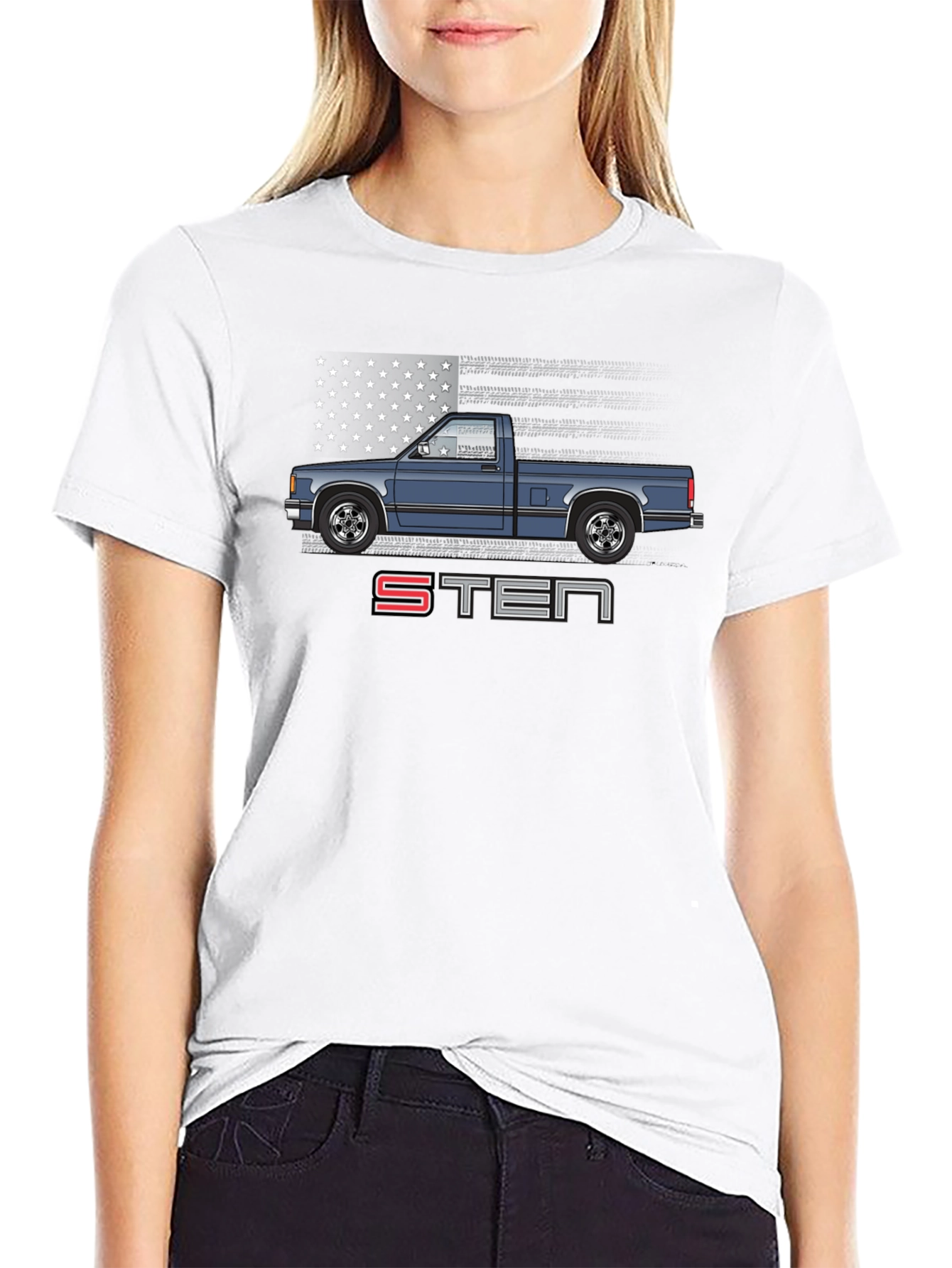 Black S10 Truck Graphic T-Shirt - Classic Pickup Tee view 9