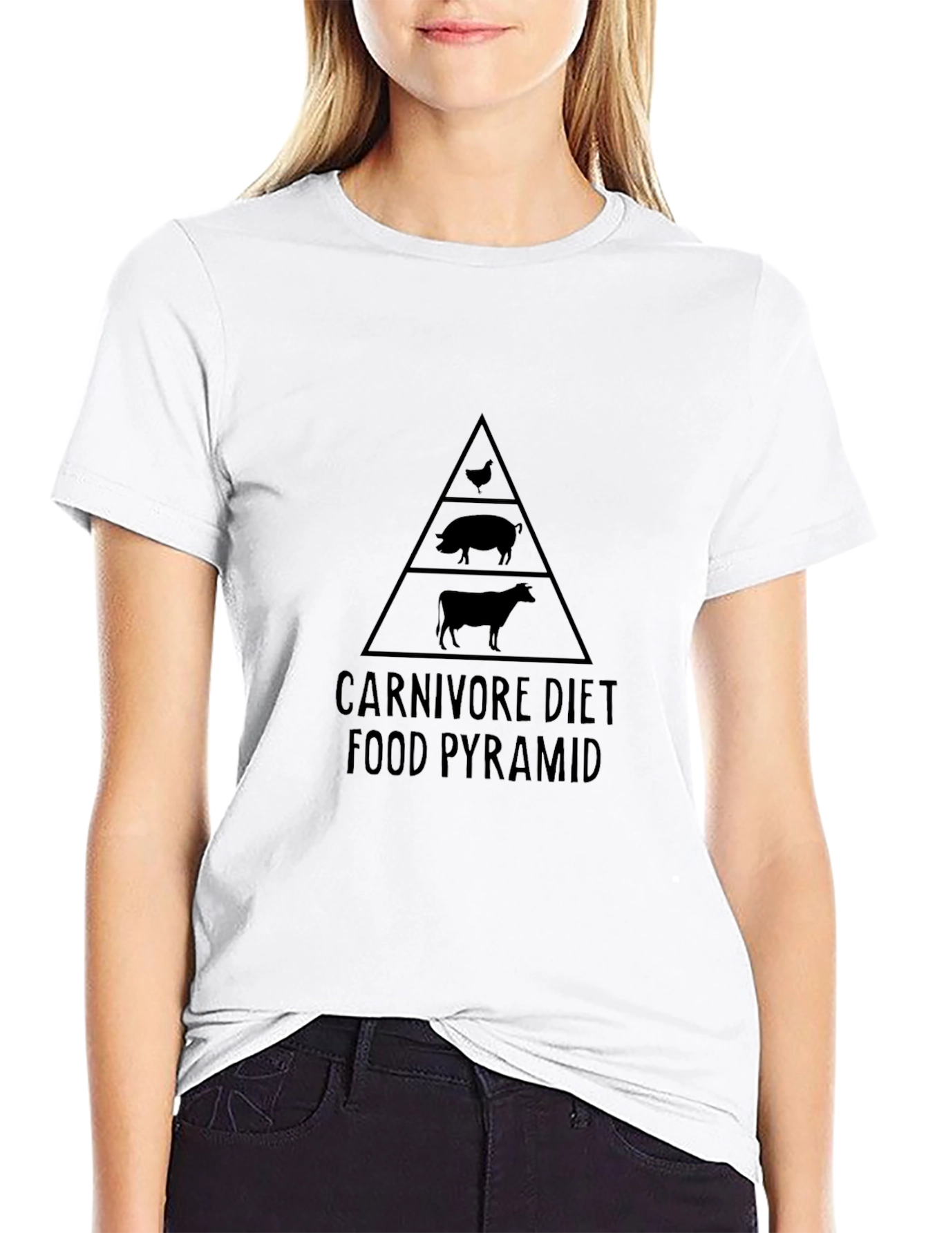 Carnivore Diet Food Pyramid T-Shirt - Eat Like a King - 9