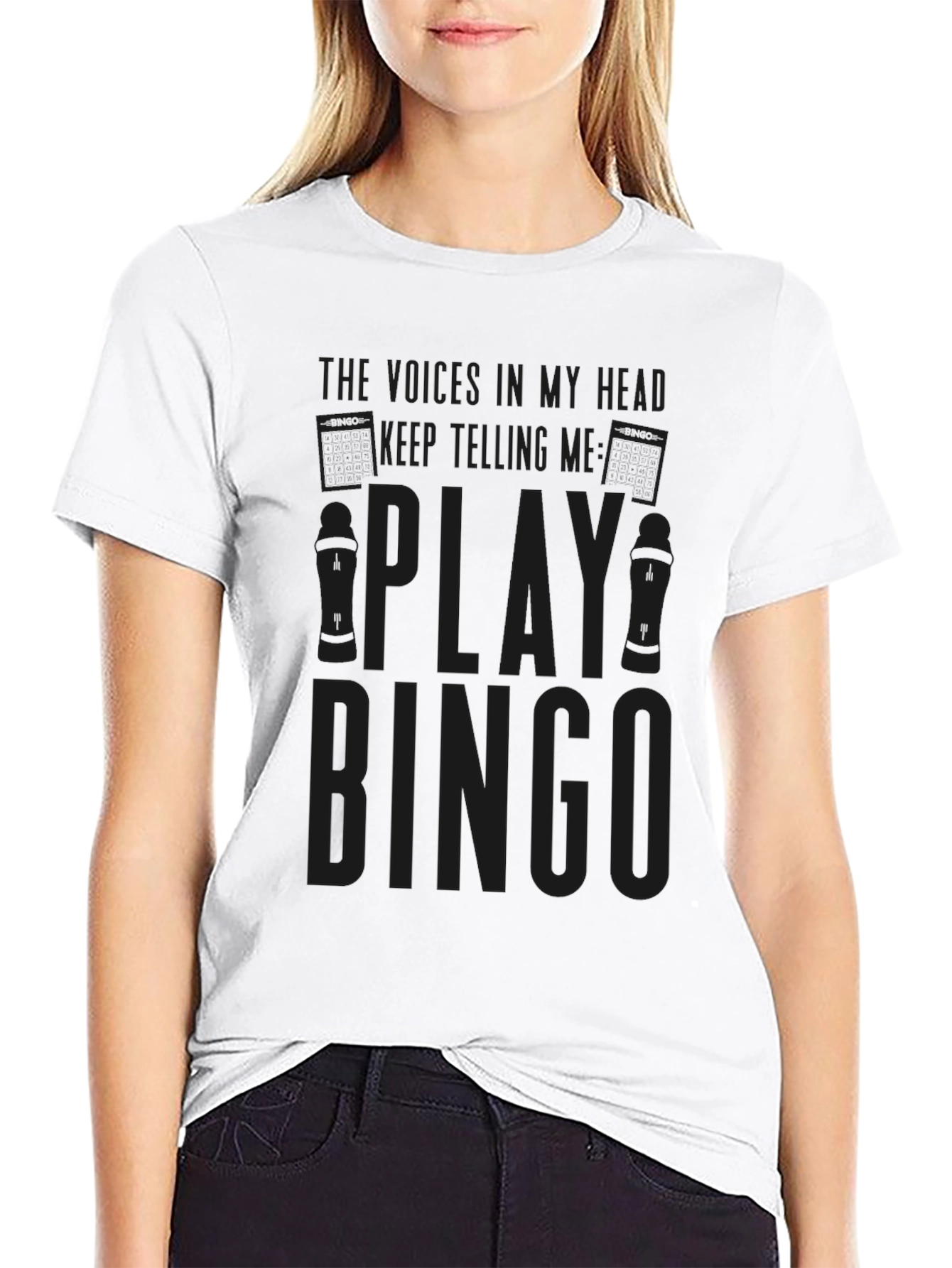 Black Play Bingo Graphic T-Shirt - Soft Cotton Tee view 9
