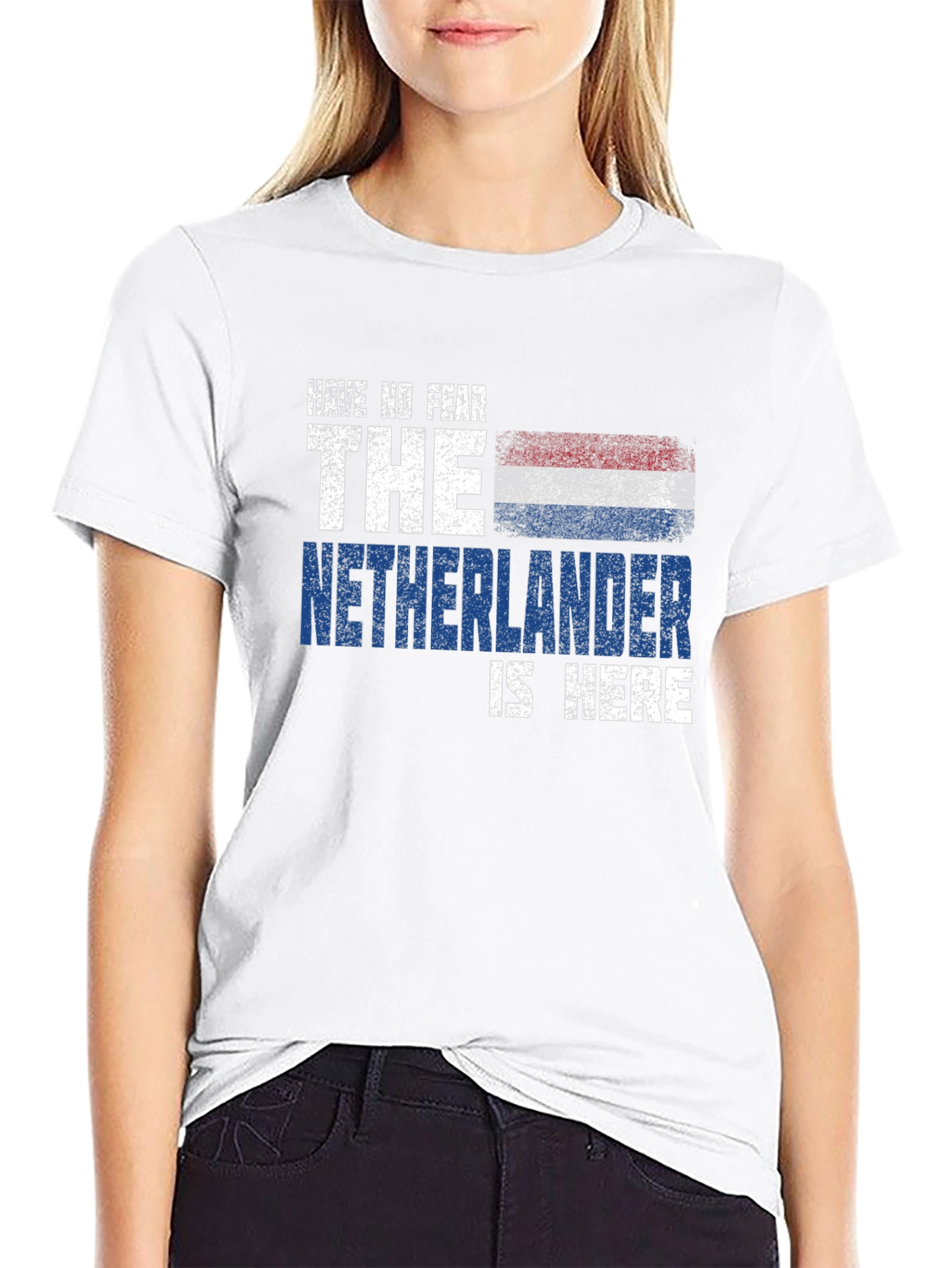 Black Have No Fear The Netherlander is Here T-Shirt view 9