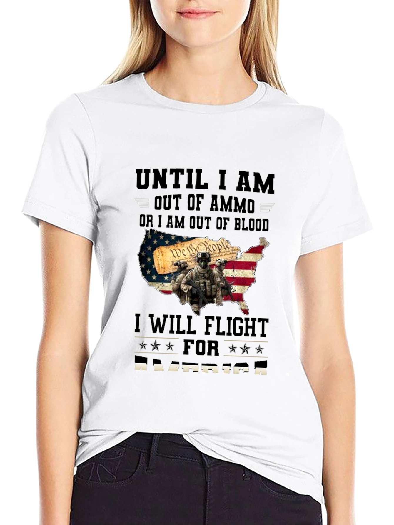 Patriotic T-Shirt: Until I am Out of Ammo - 9