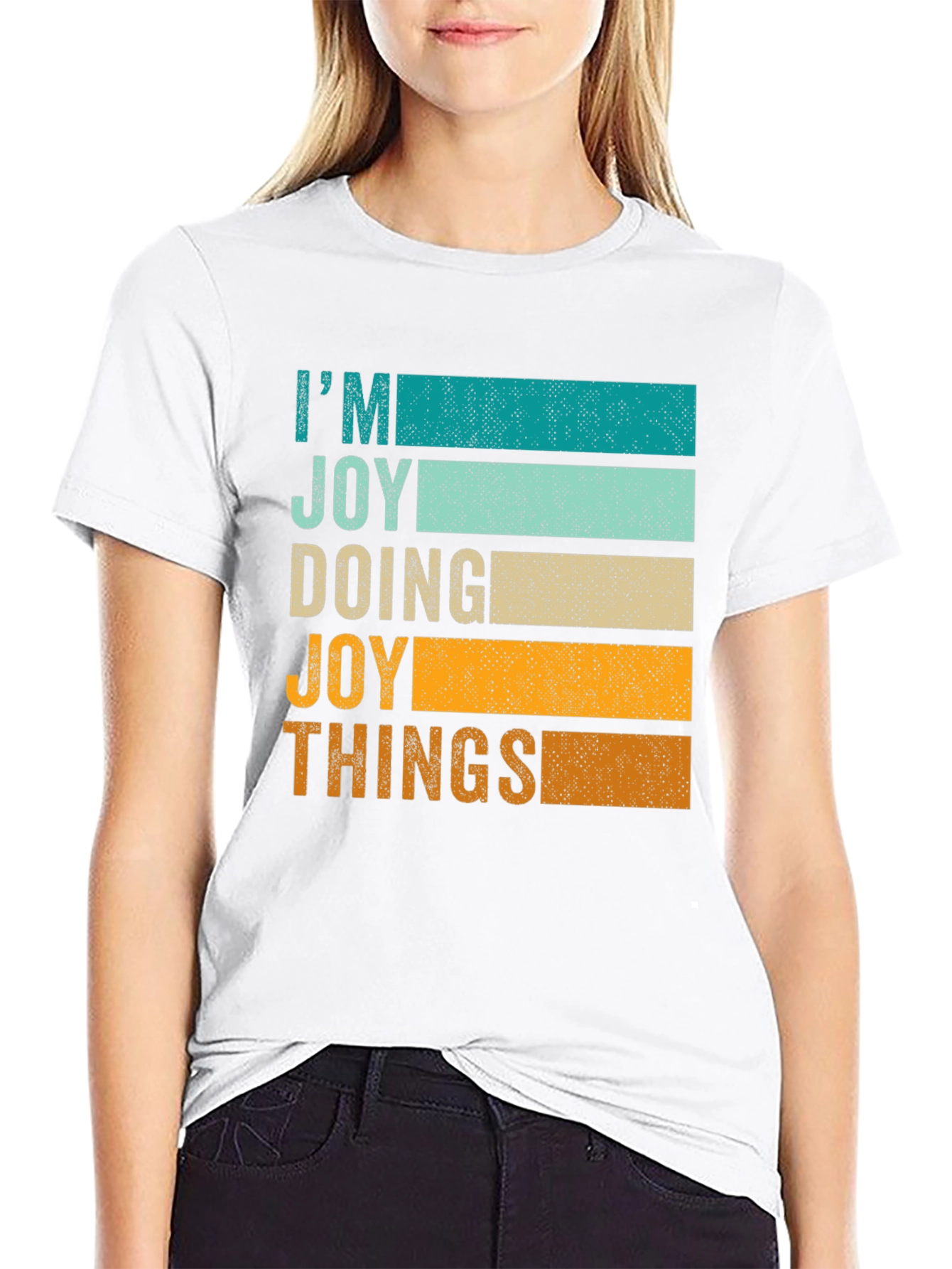 Black I'm Joy Doing Joy Things Graphic Tee view 9