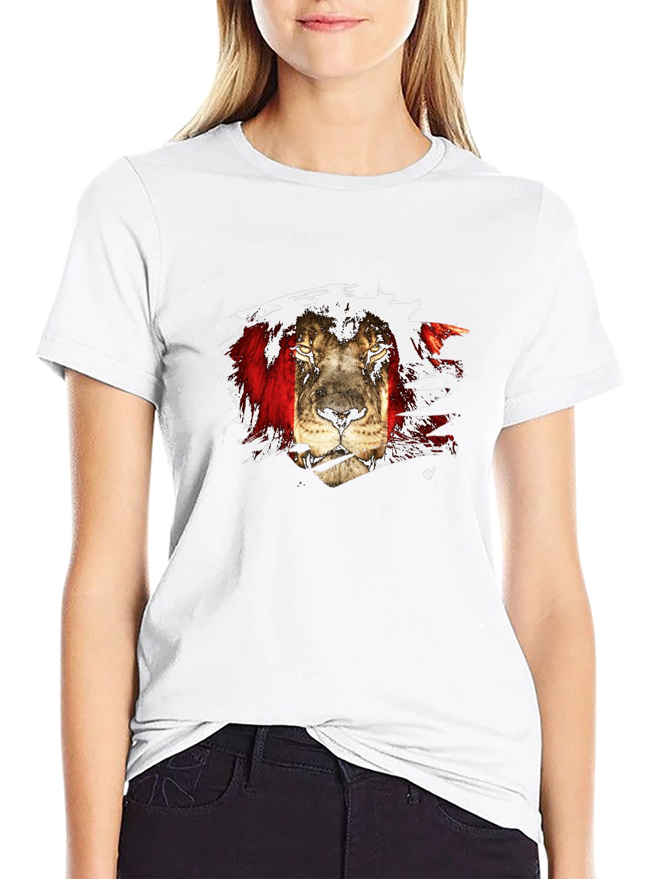 Black Lion Graphic Tee - Unique Style view 9