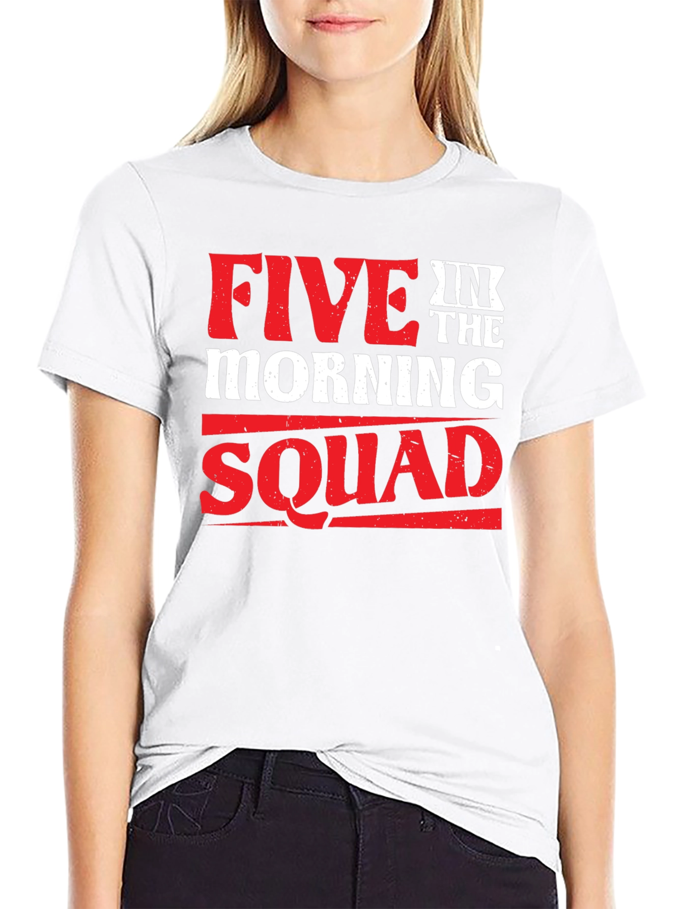 Black Five in the Morning Squad Black T-Shirt view 9