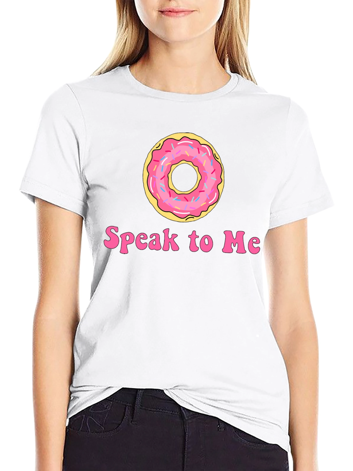 Black Donut Speak To Me Black T-Shirt view 9