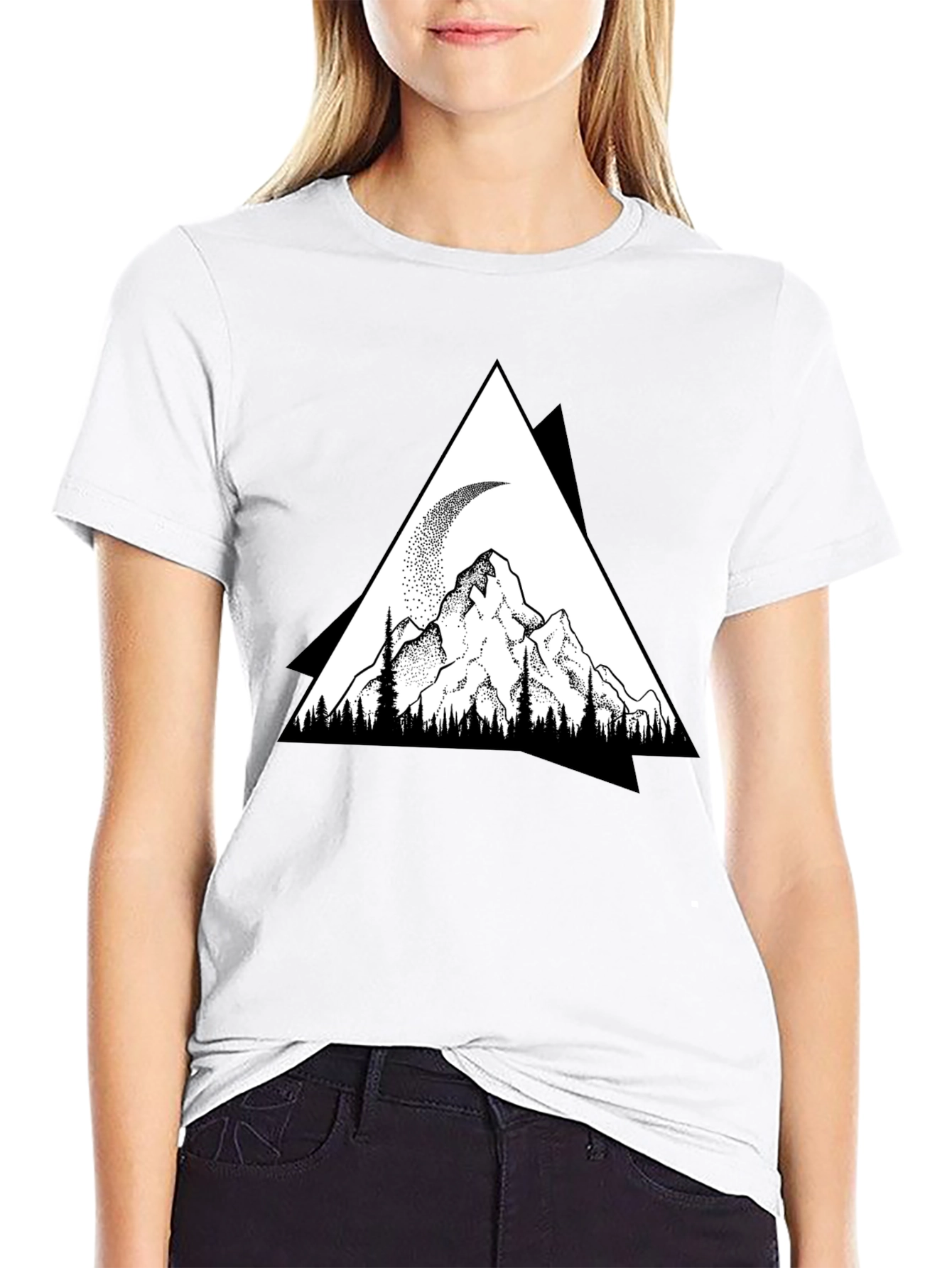Black Mountain Moon Graphic Tee view 9