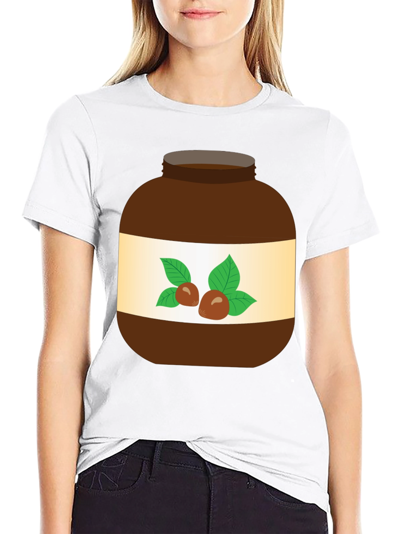 Nutella Jar Graphic T-Shirt - Fun Foodie Tee - 9