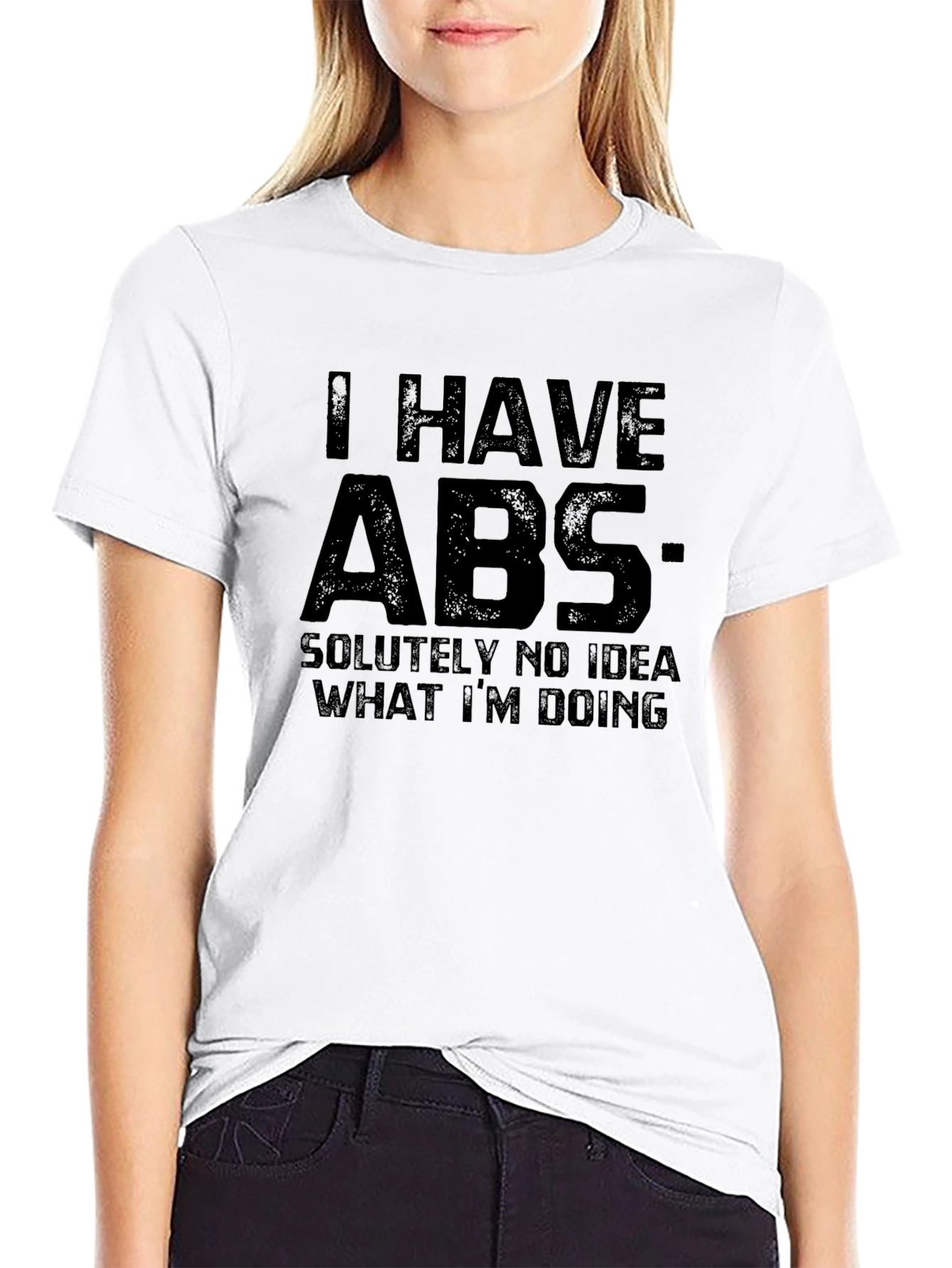 Black Funny ABS T-Shirt - Absolutely No Idea What I'm Doing view 9