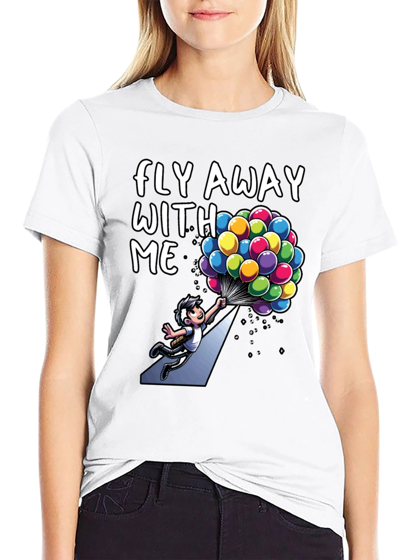 Black Fly Away With Me Graphic Tee view 9