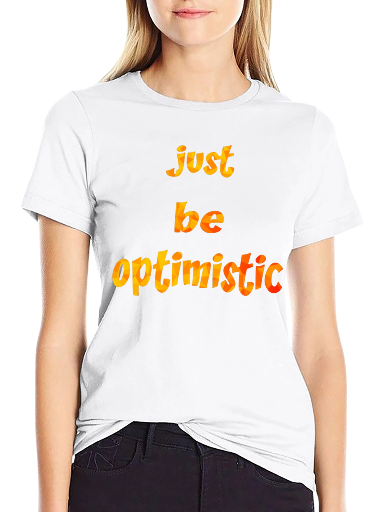 Black Optimistic Graphic T-Shirt view 9