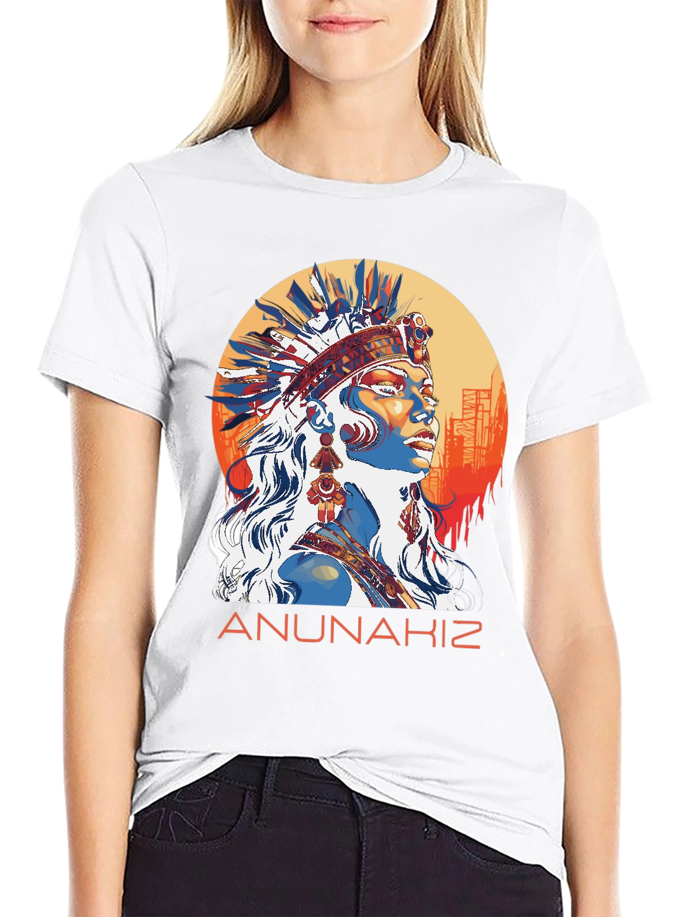 Black Anunnakiz Native American T-Shirt view 9
