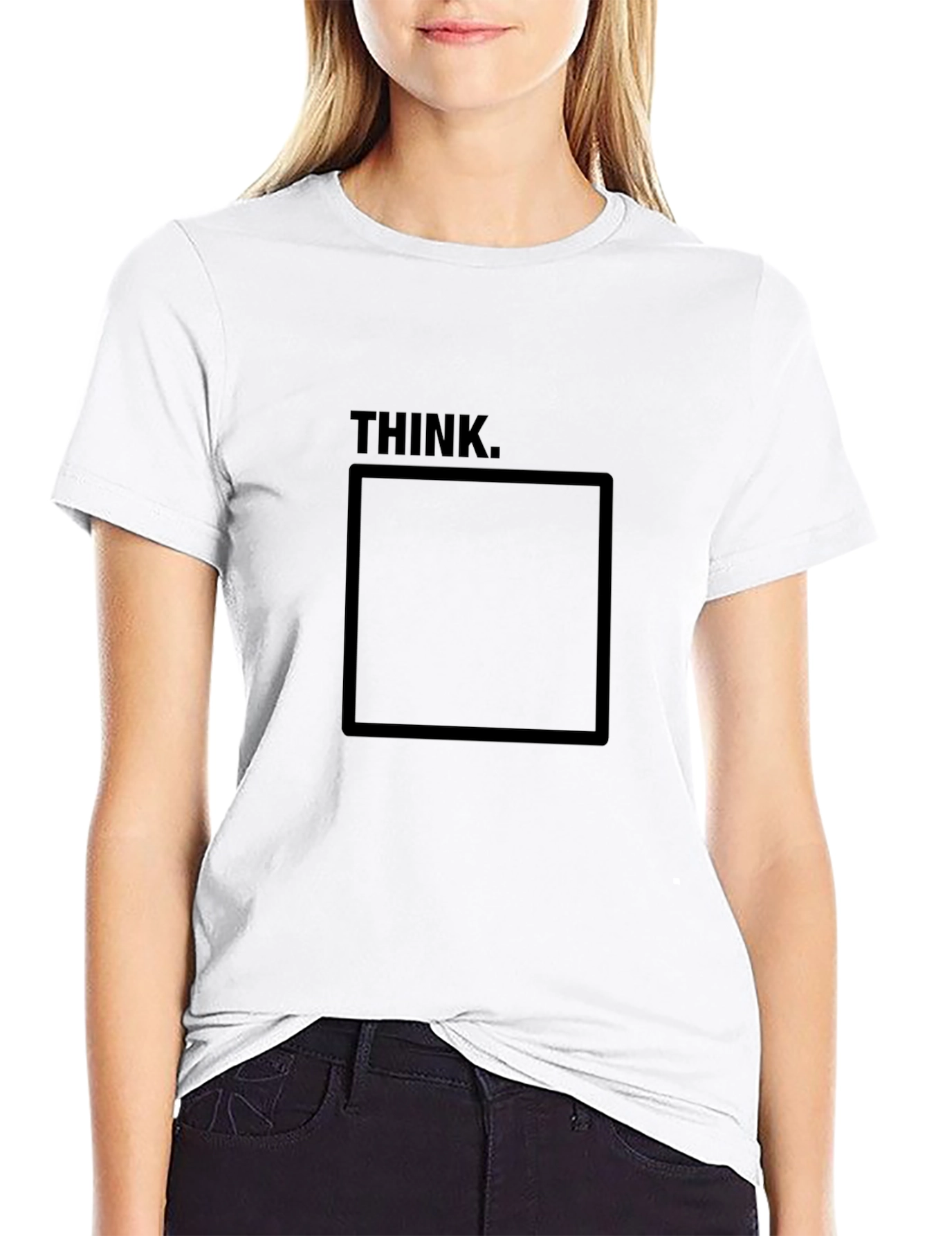Black Think Outside the Box Black T-Shirt view 9