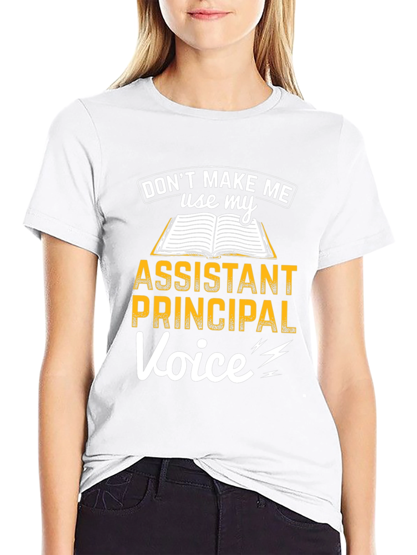 Black Assistant Principal Voice Graphic Tee view 9