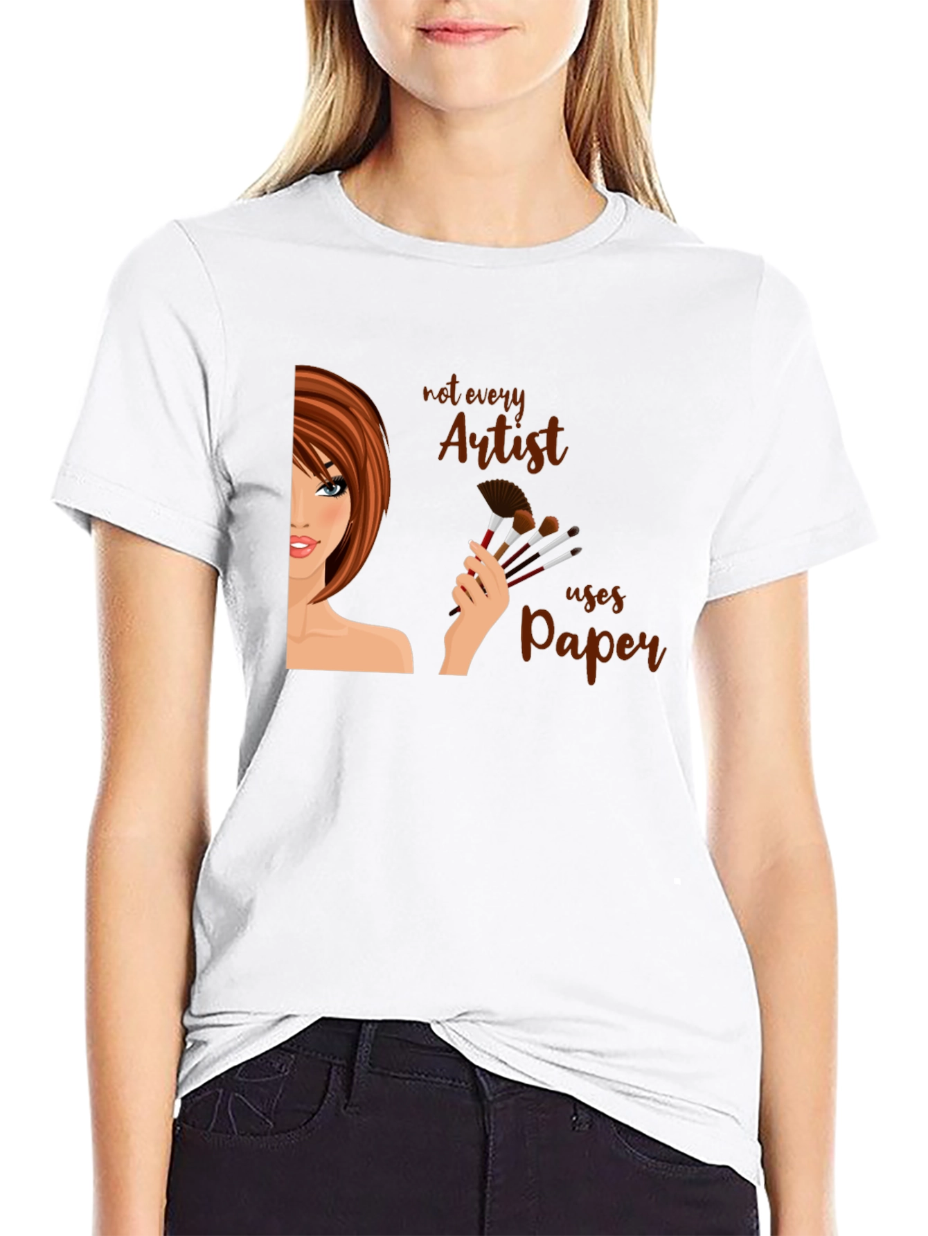Black Artist T-Shirt - Makeup Artist Gift view 9