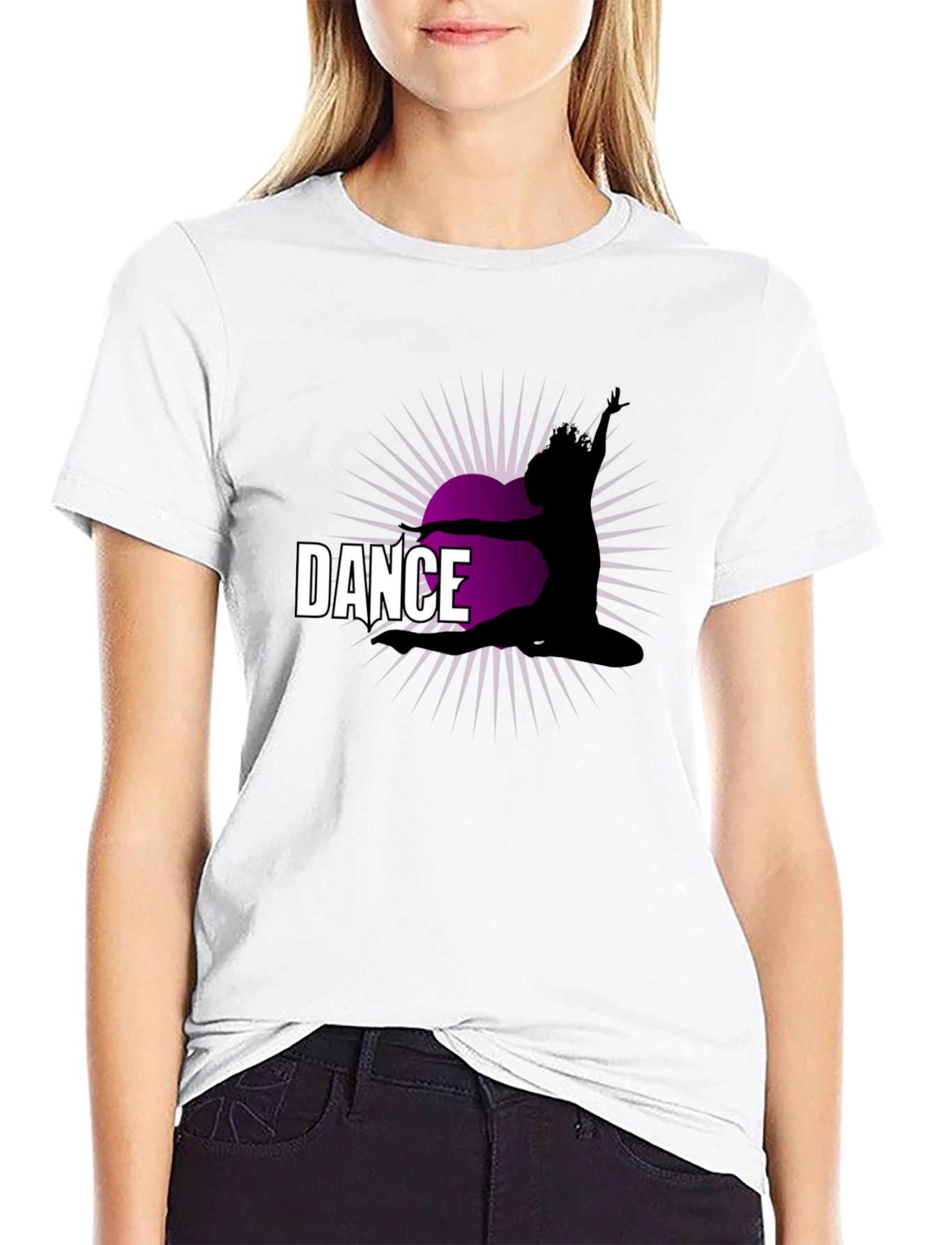 Black Dance Silhouette T-Shirt view 9