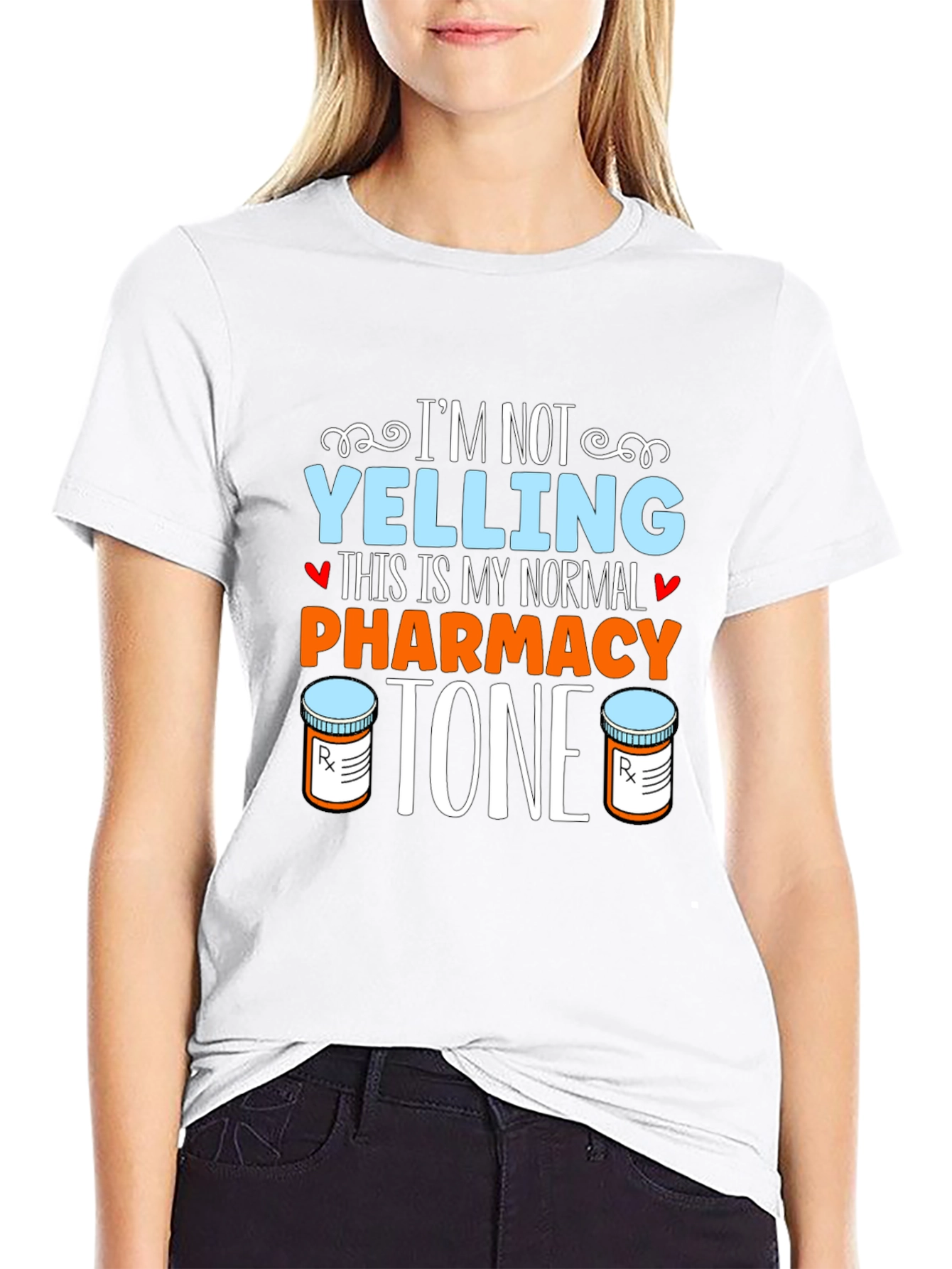 Black Pharmacy Tone T-Shirt - Normal Voice Graphic Tee view 9