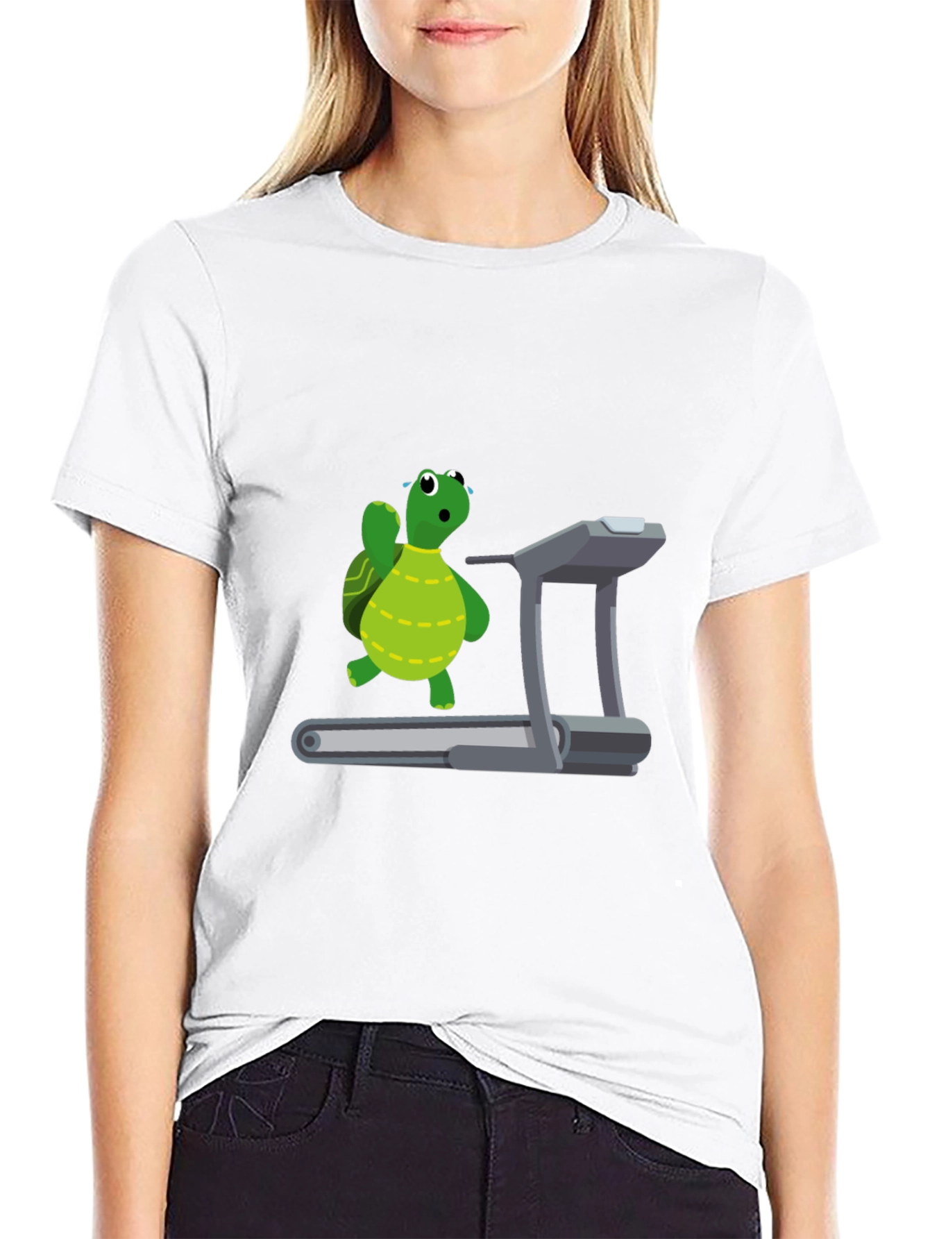 Black Turtle Treadmill T-Shirt view 9