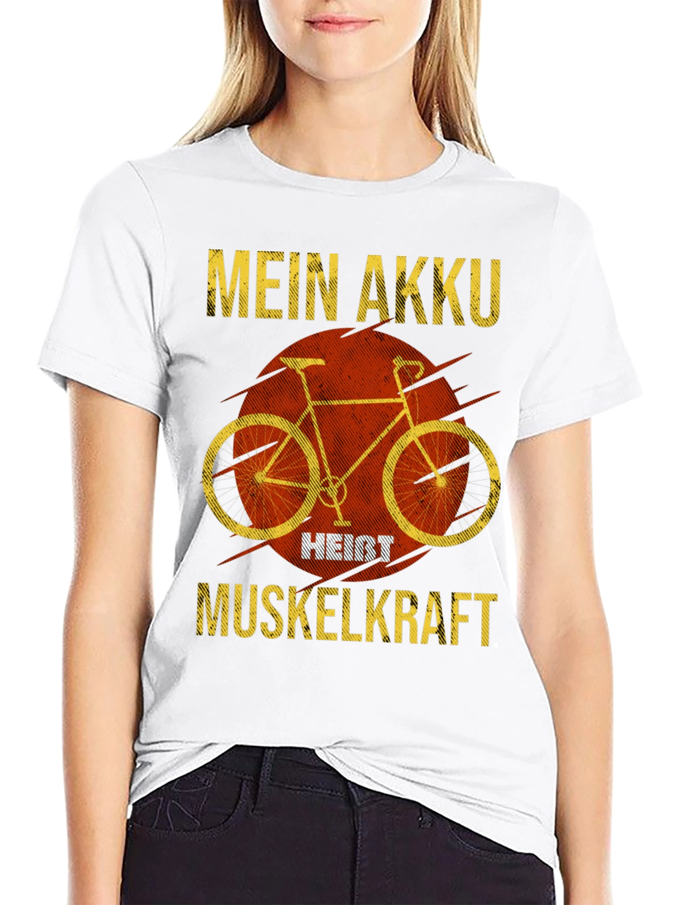 Black Mein Akku Heißt Muskelkraft T-Shirt view 9