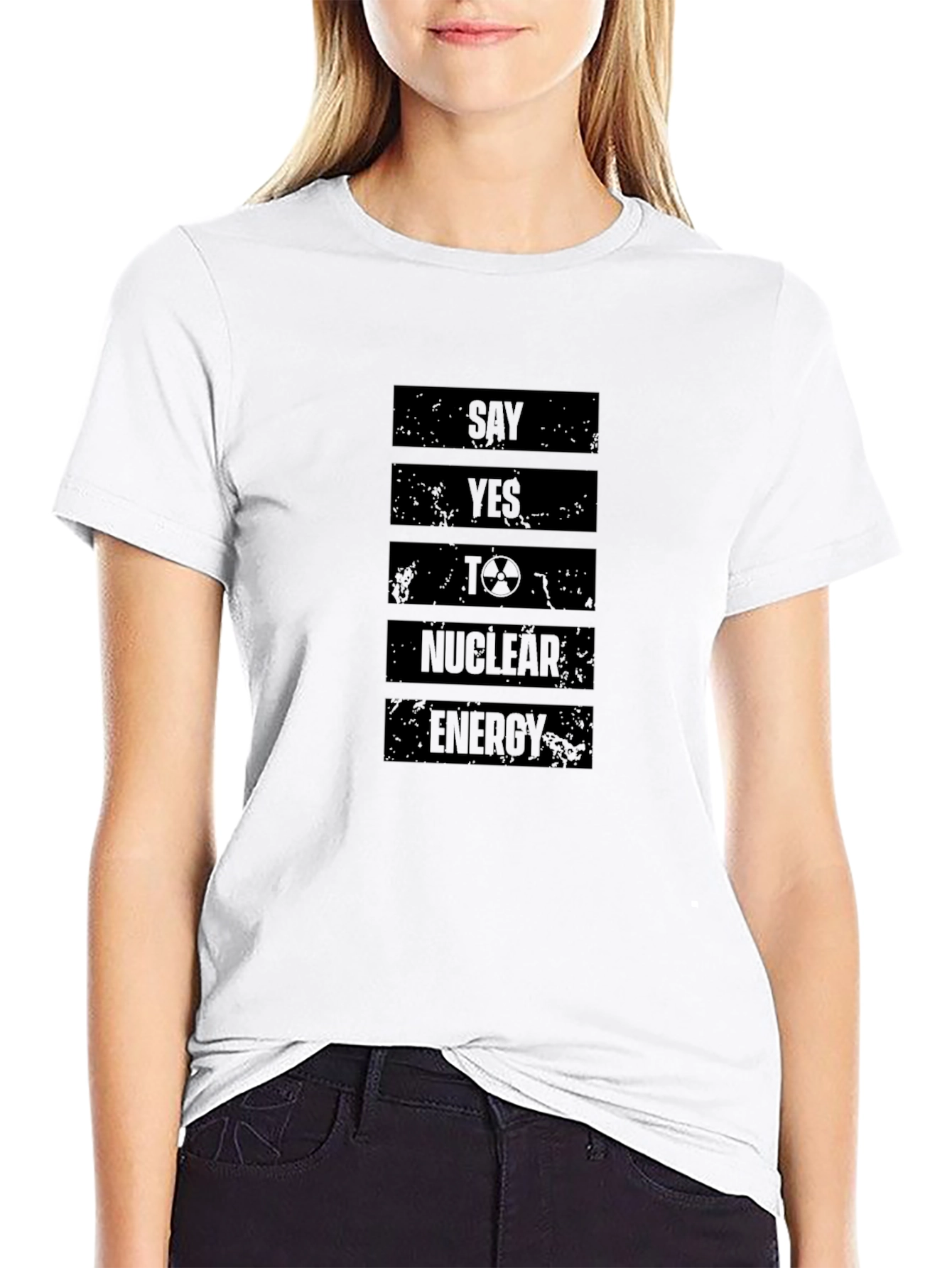 Black Say Yes To Nuclear Energy T-Shirt view 9