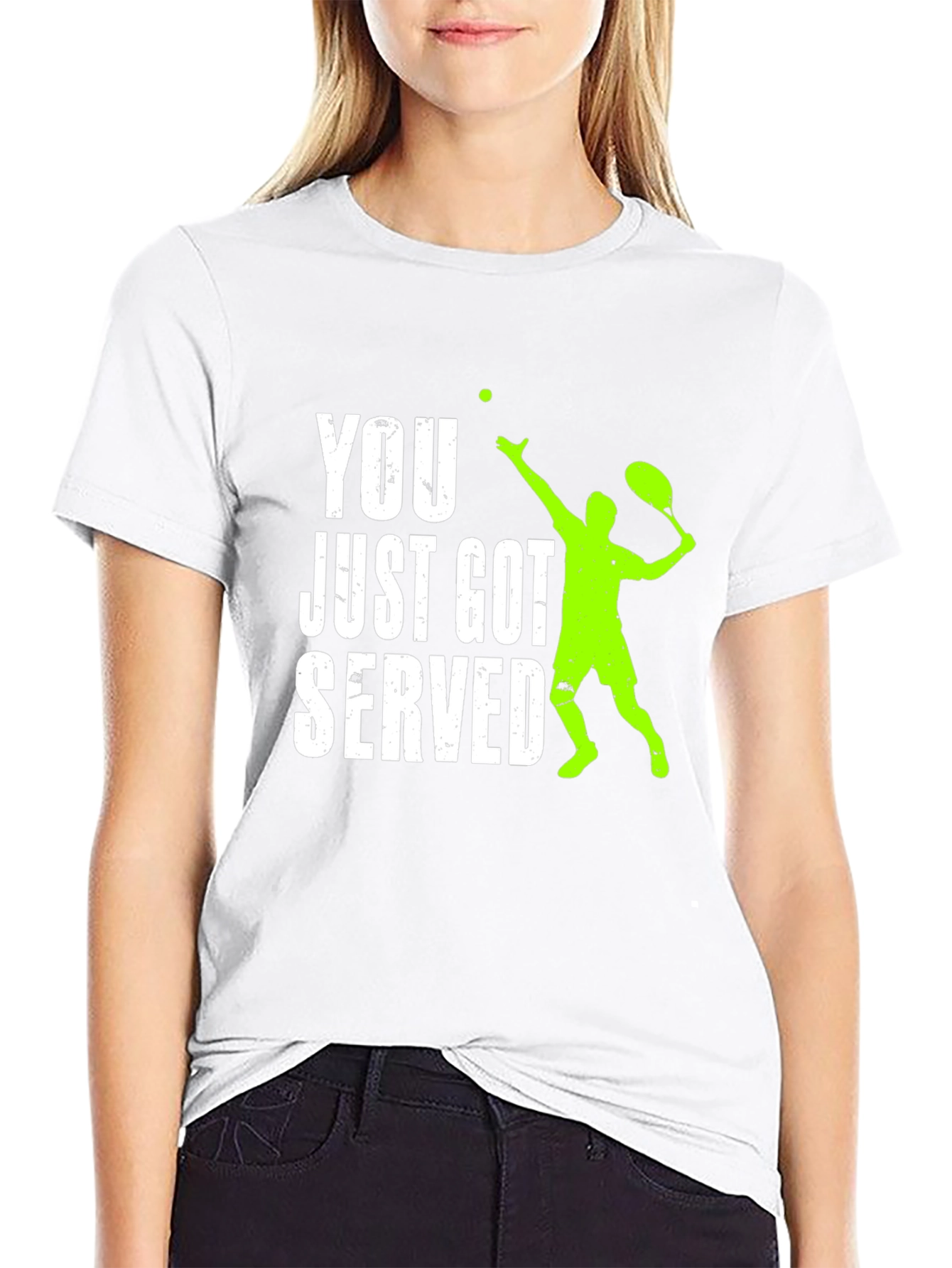 Funny Tennis Serve Graphic T-Shirt - 9
