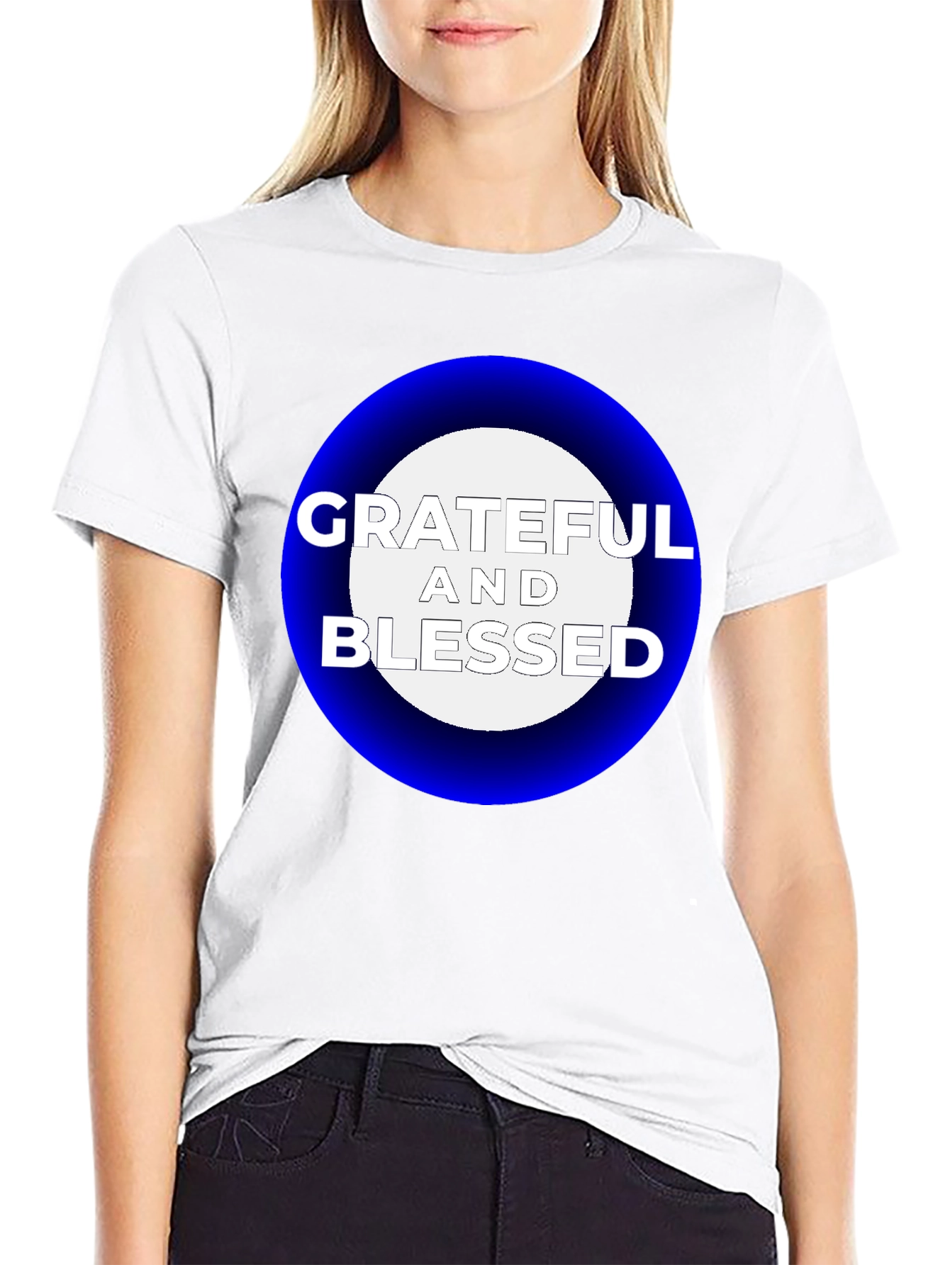 Black Grateful & Blessed Graphic T-Shirt - Stylish Comfort view 9