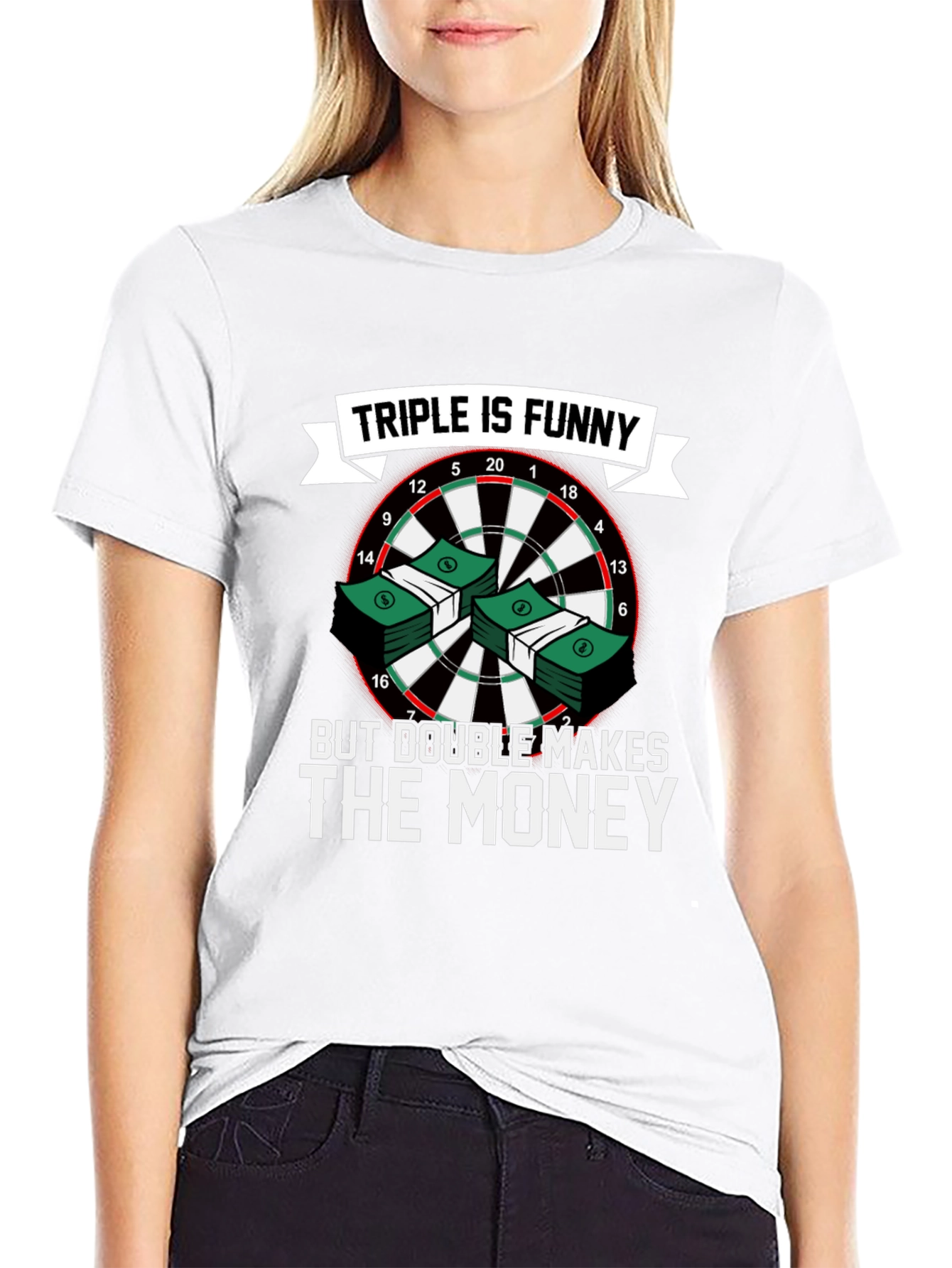 Black Triple is Funny T-Shirt view 9