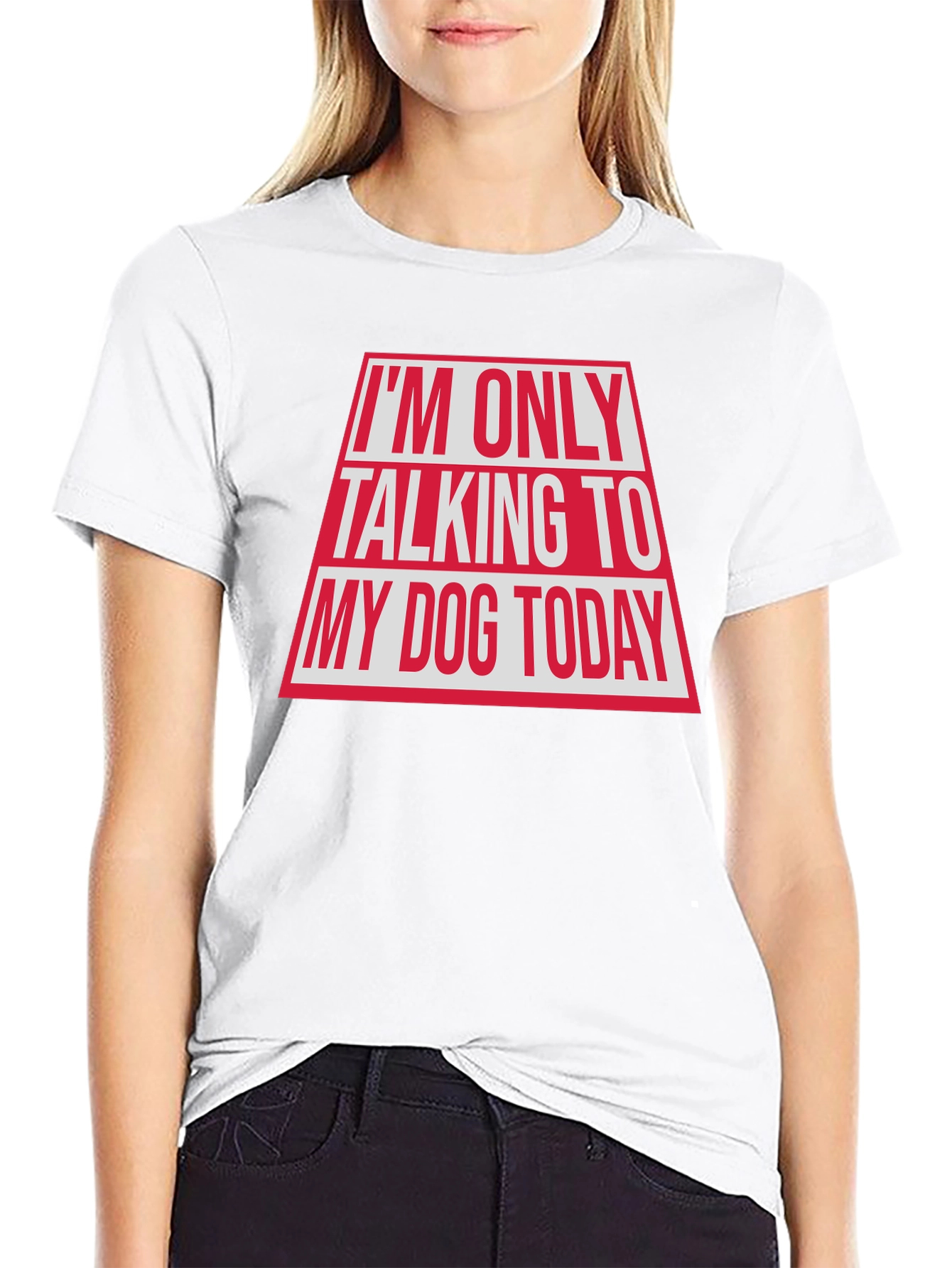 Black Dog Lover Graphic Tee - "Talking to My Dog Today" view 9