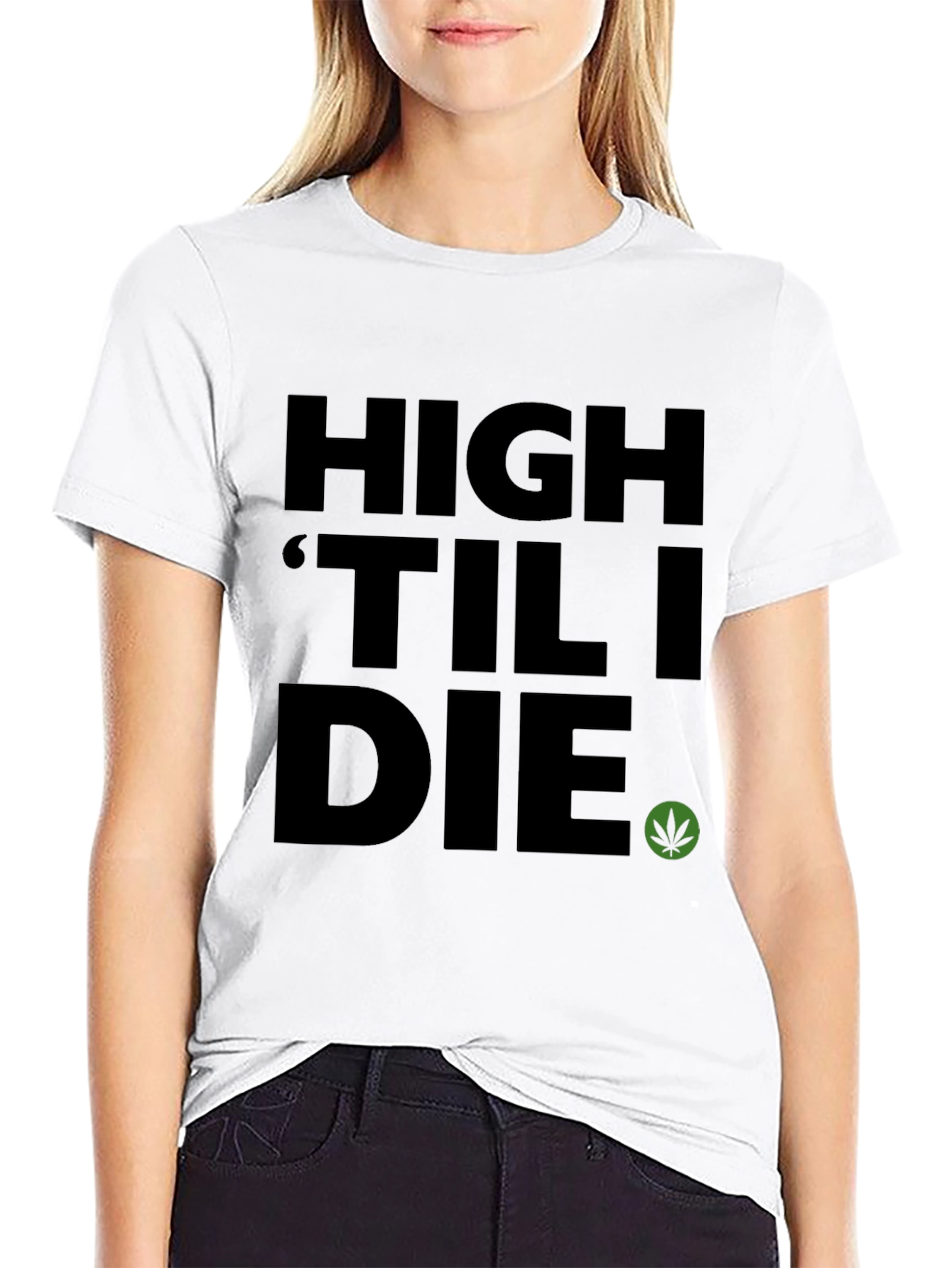 Black High 'Til I Die Graphic Tee - Black view 9