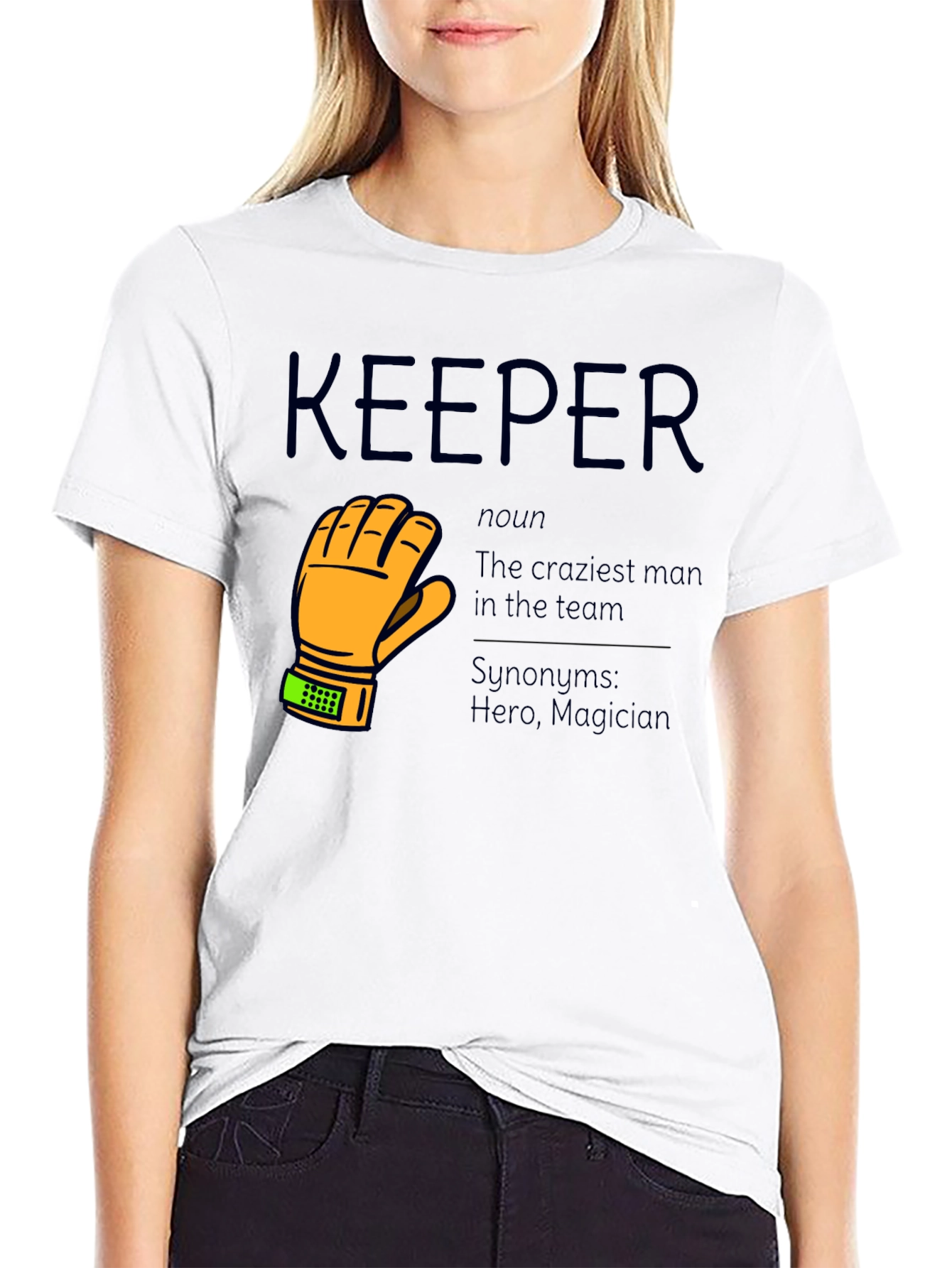Black Keeper T-Shirt - Goalie Gift view 9