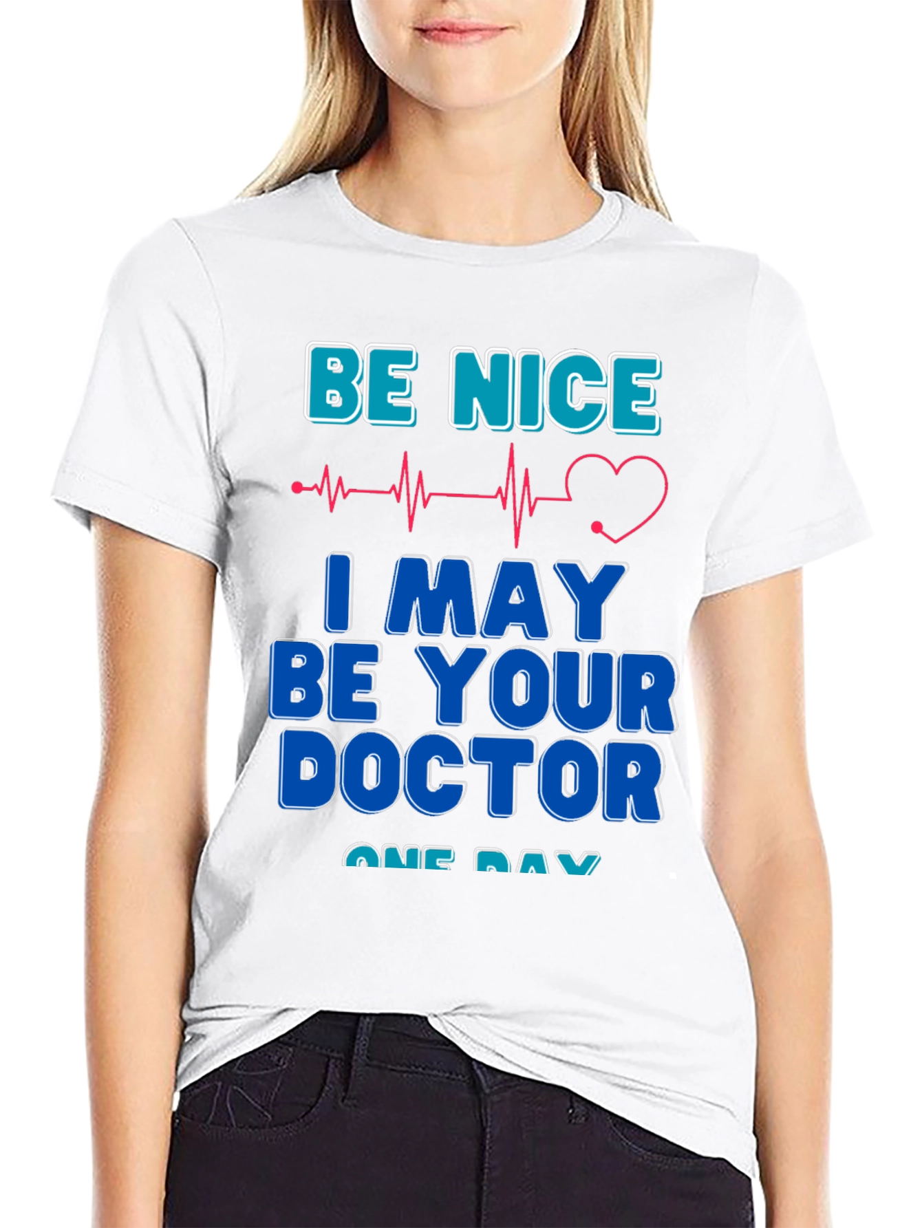 Black Be Nice I May Be Your Doctor T-Shirt view 9
