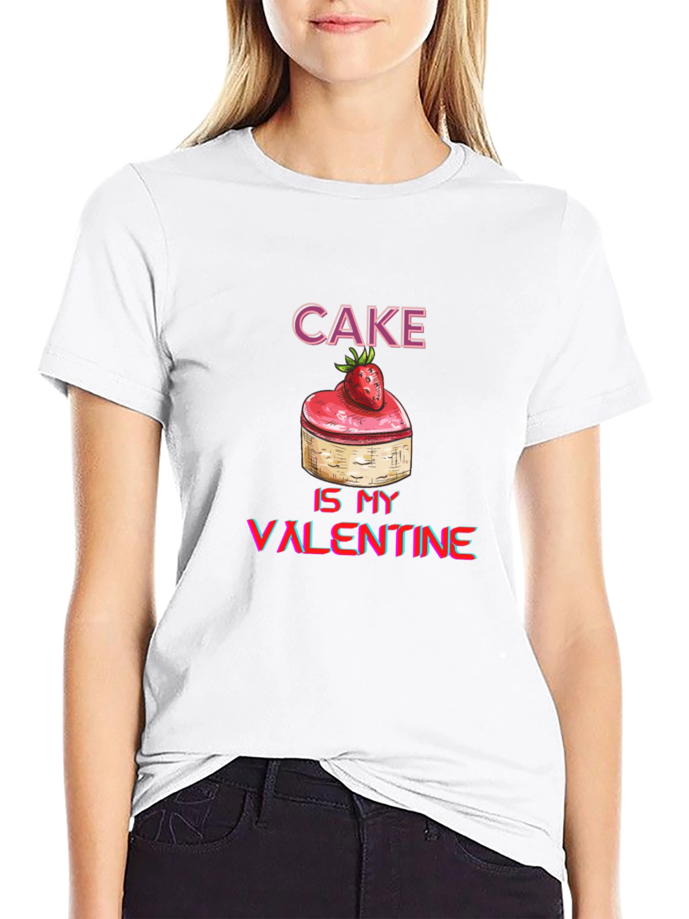 Black Cake Is My Valentine Graphic Tee view 9
