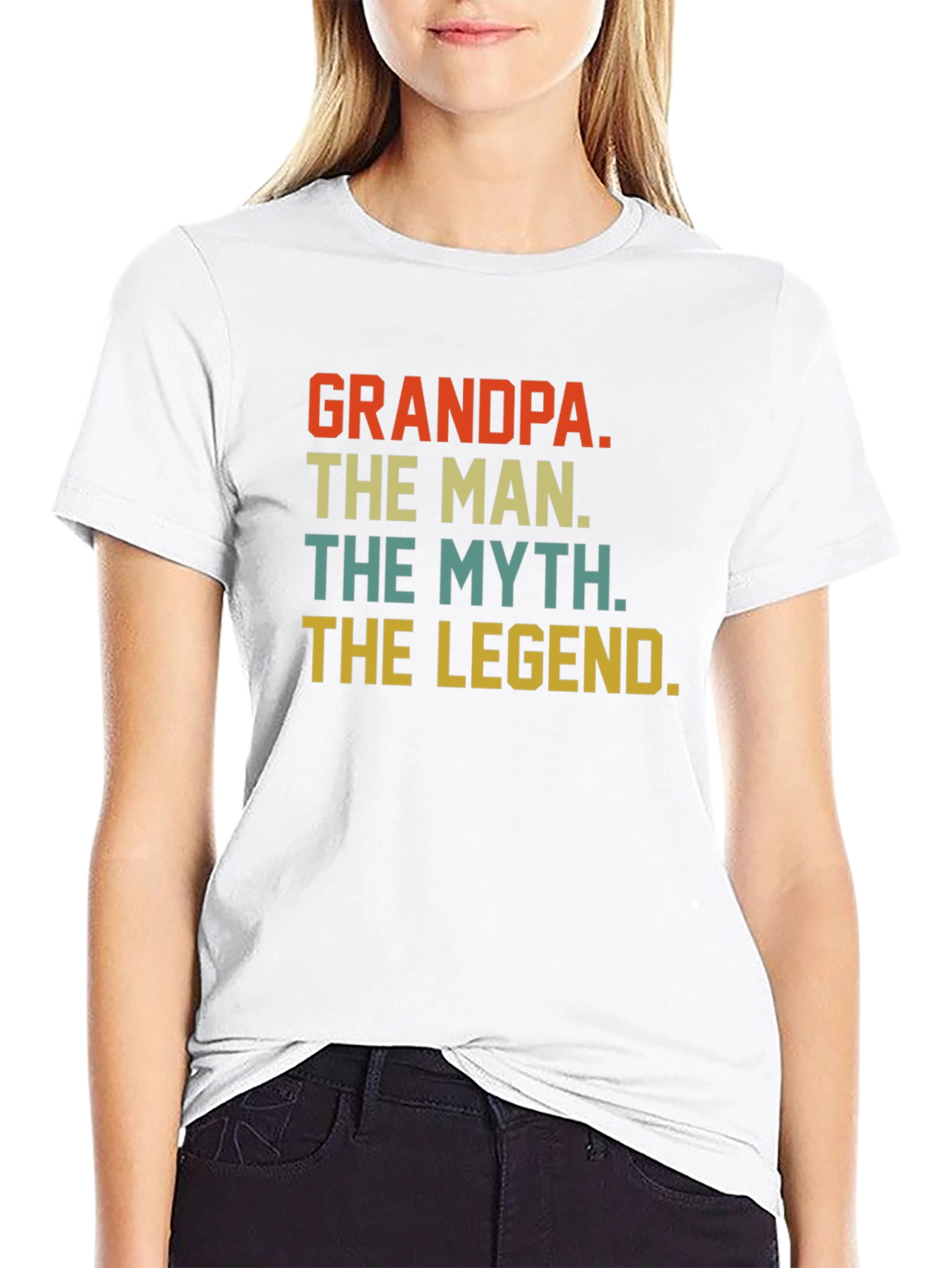 Black Grandpa The Man, The Myth, The Legend T-Shirt view 9