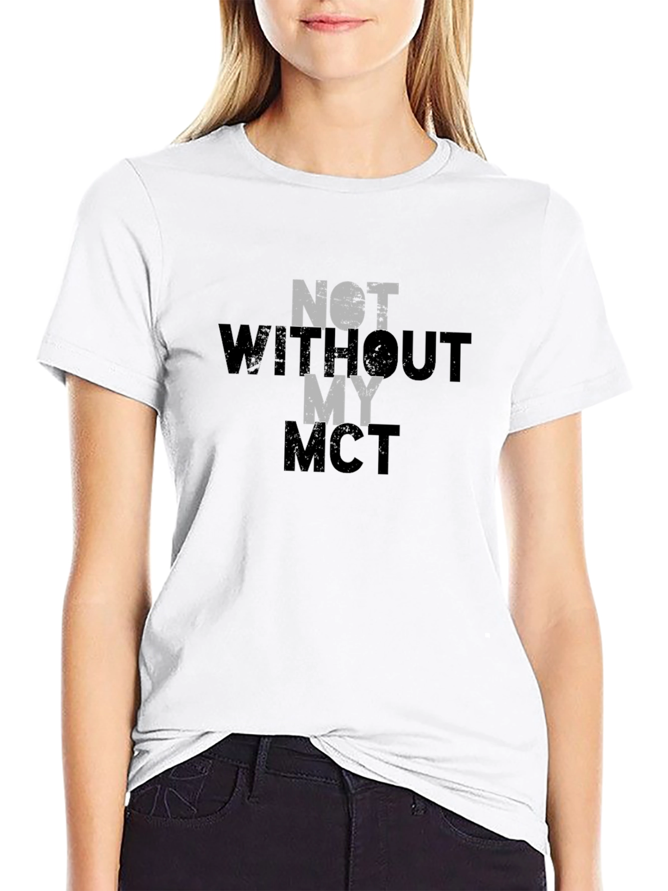 Black Not Without My MCT T-Shirt - Black view 9