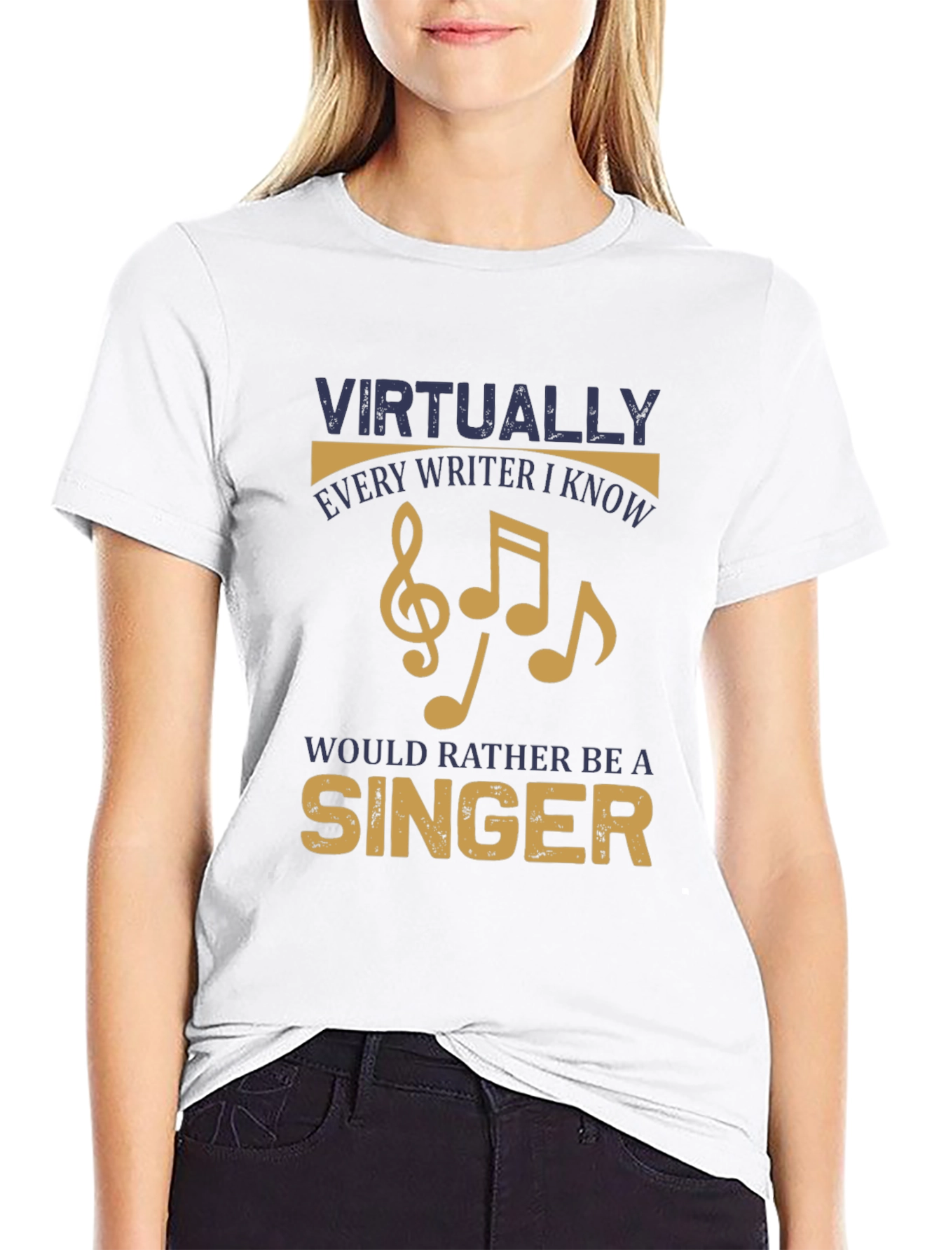 Black Writer to Singer T-Shirt view 9