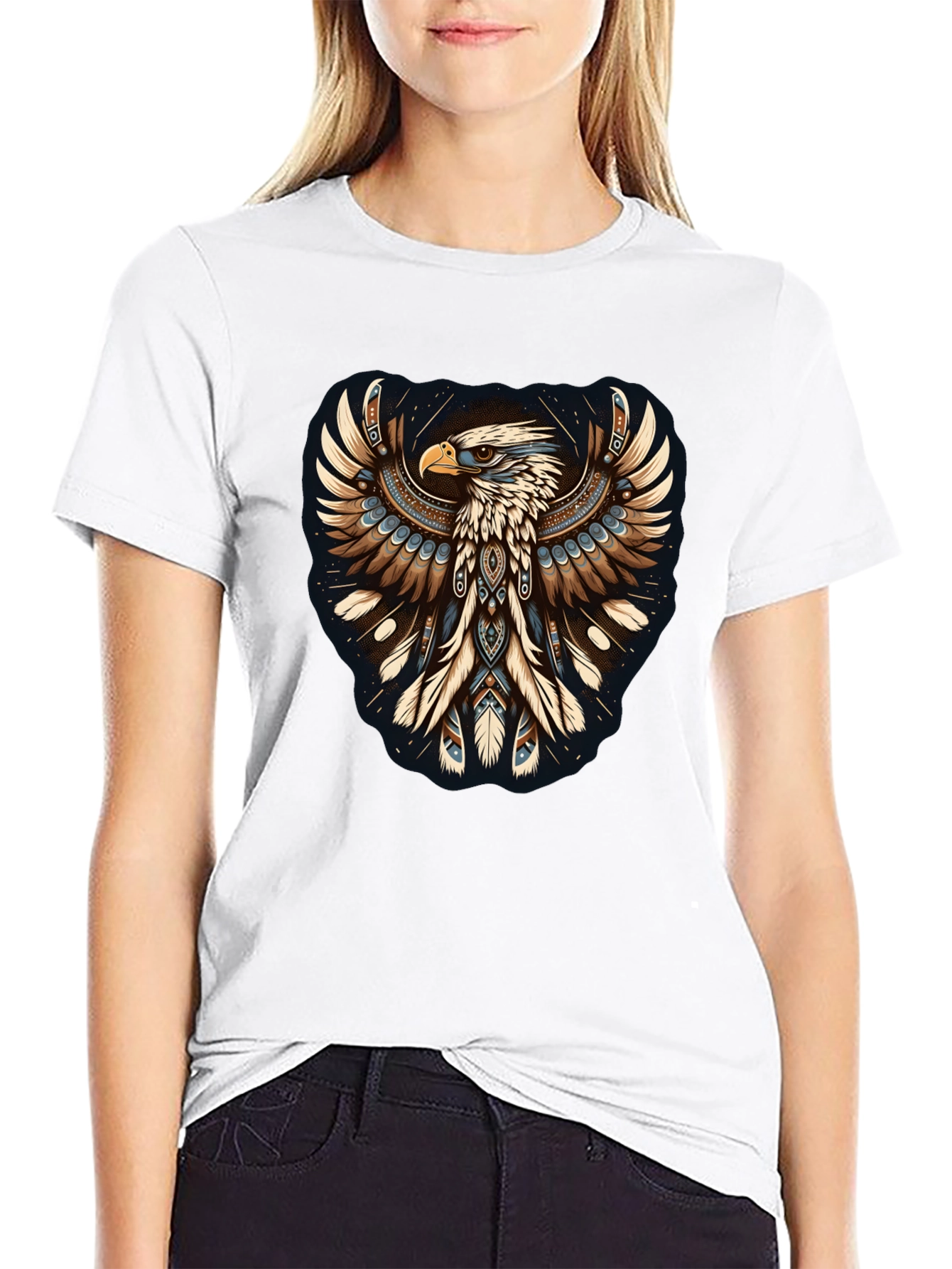 Black Eagle Graphic Tee - Mens Black T-Shirt view 9