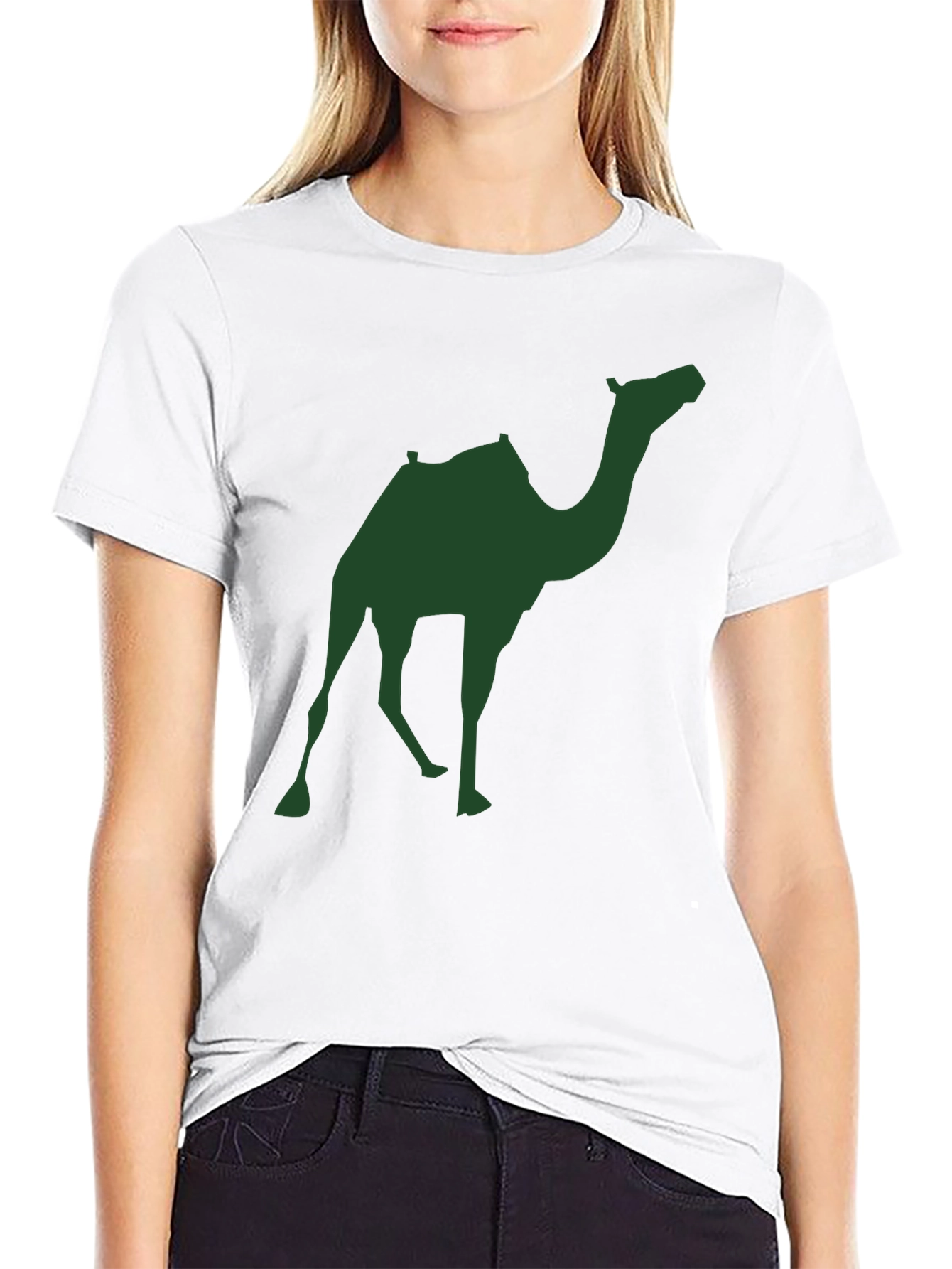 Black Camel Silhouette Graphic Tee - Men's Black T-Shirt view 9