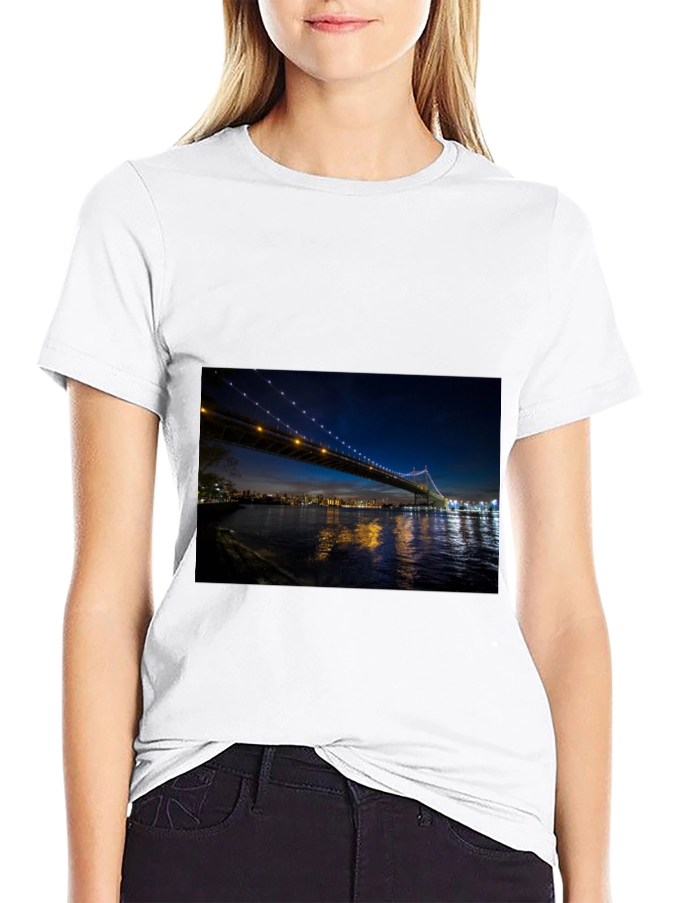 Black Night Bridge T-Shirt view 9