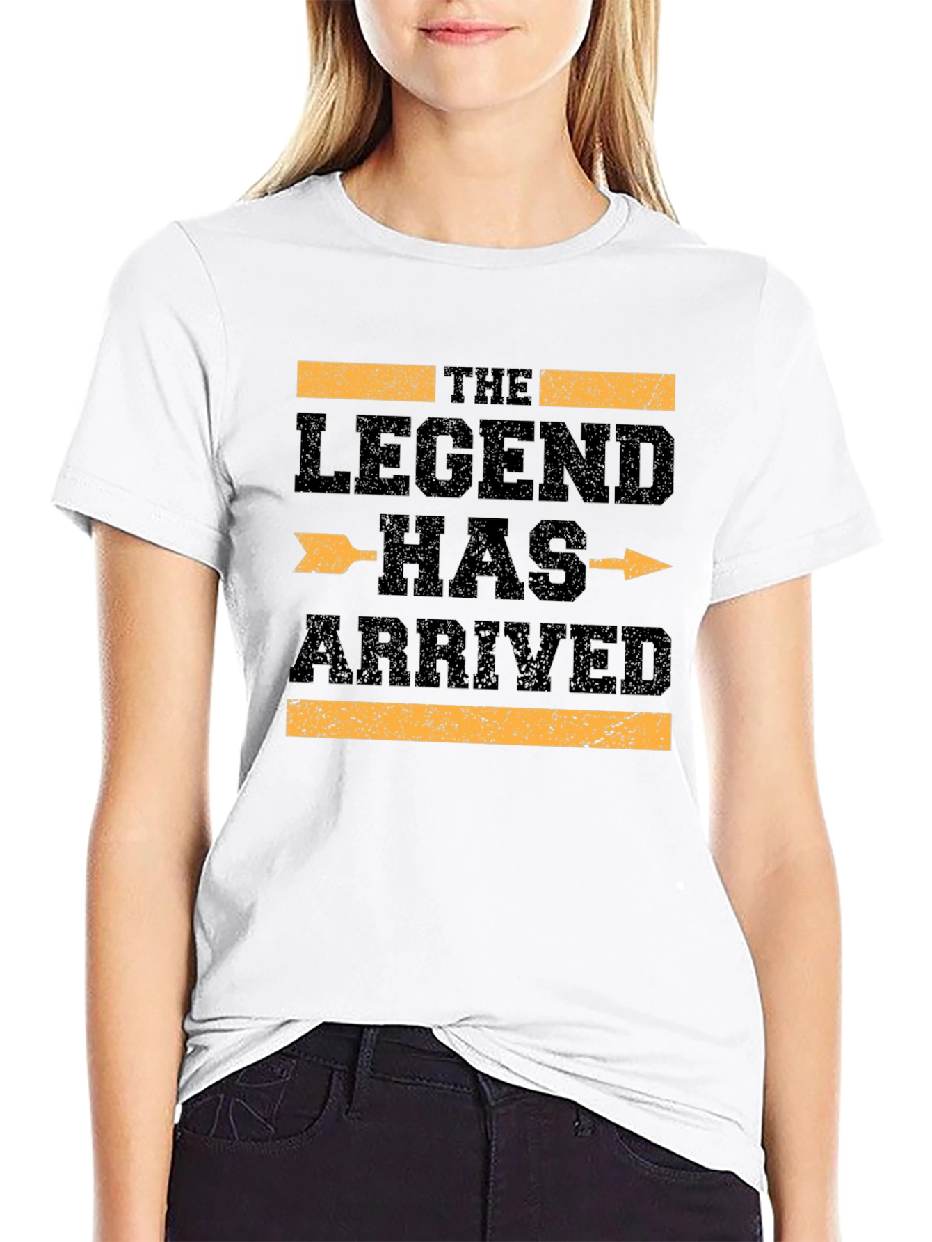 Black The Legend Has Arrived Black Graphic T-Shirt view 9