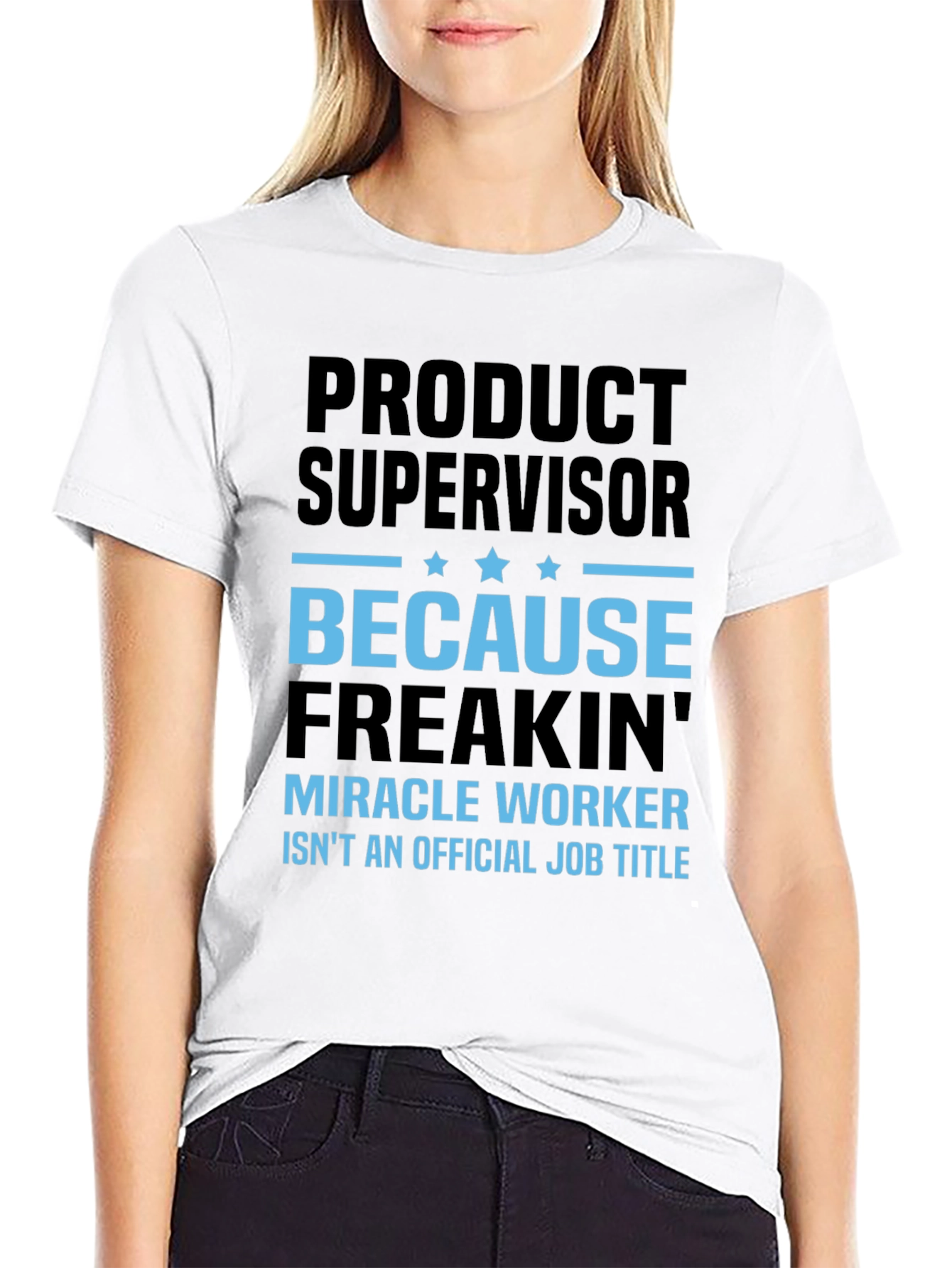 Black Product Supervisor Funny T-Shirt view 9