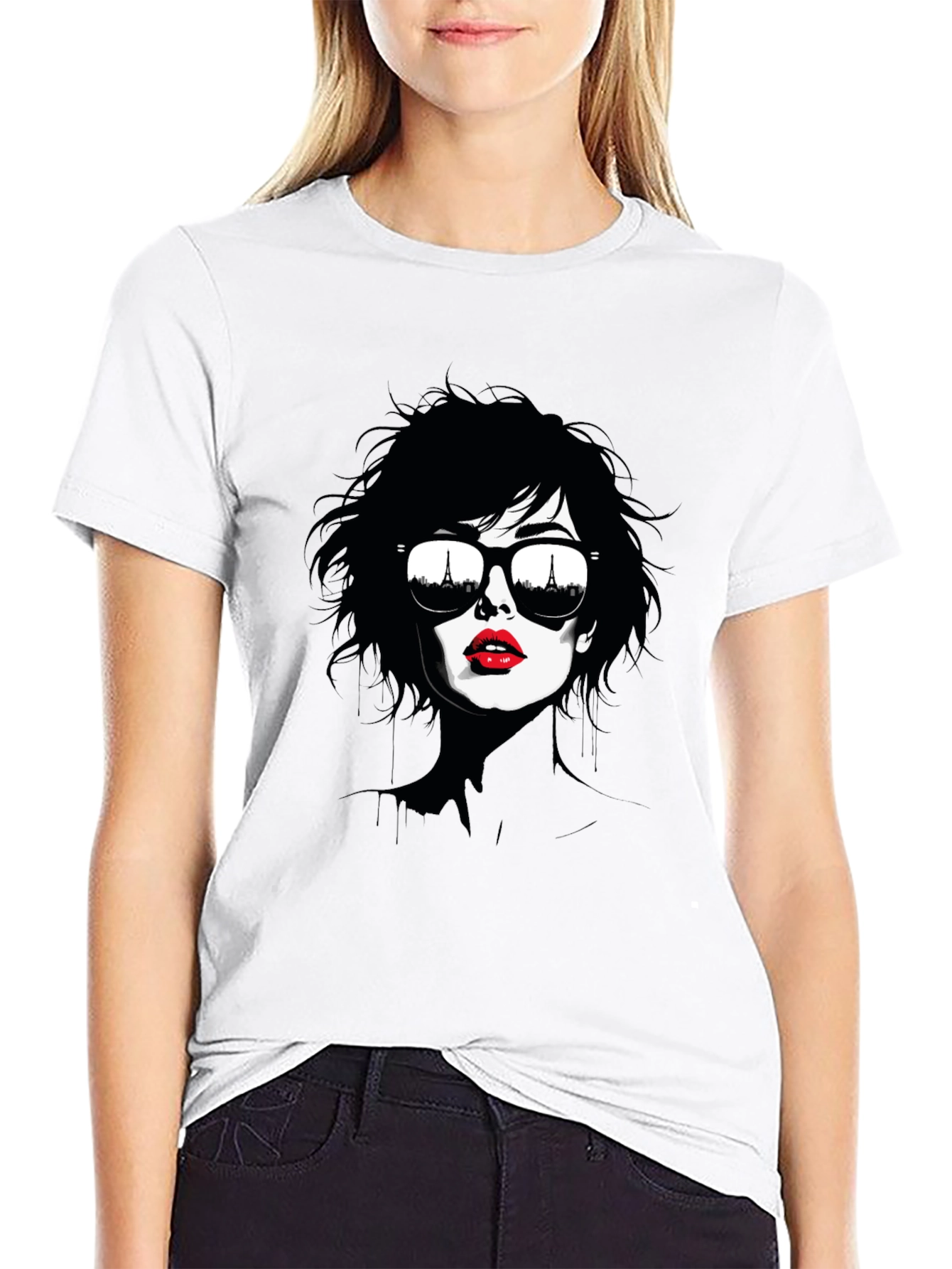 Parisian Chic Graphic Tee - 9