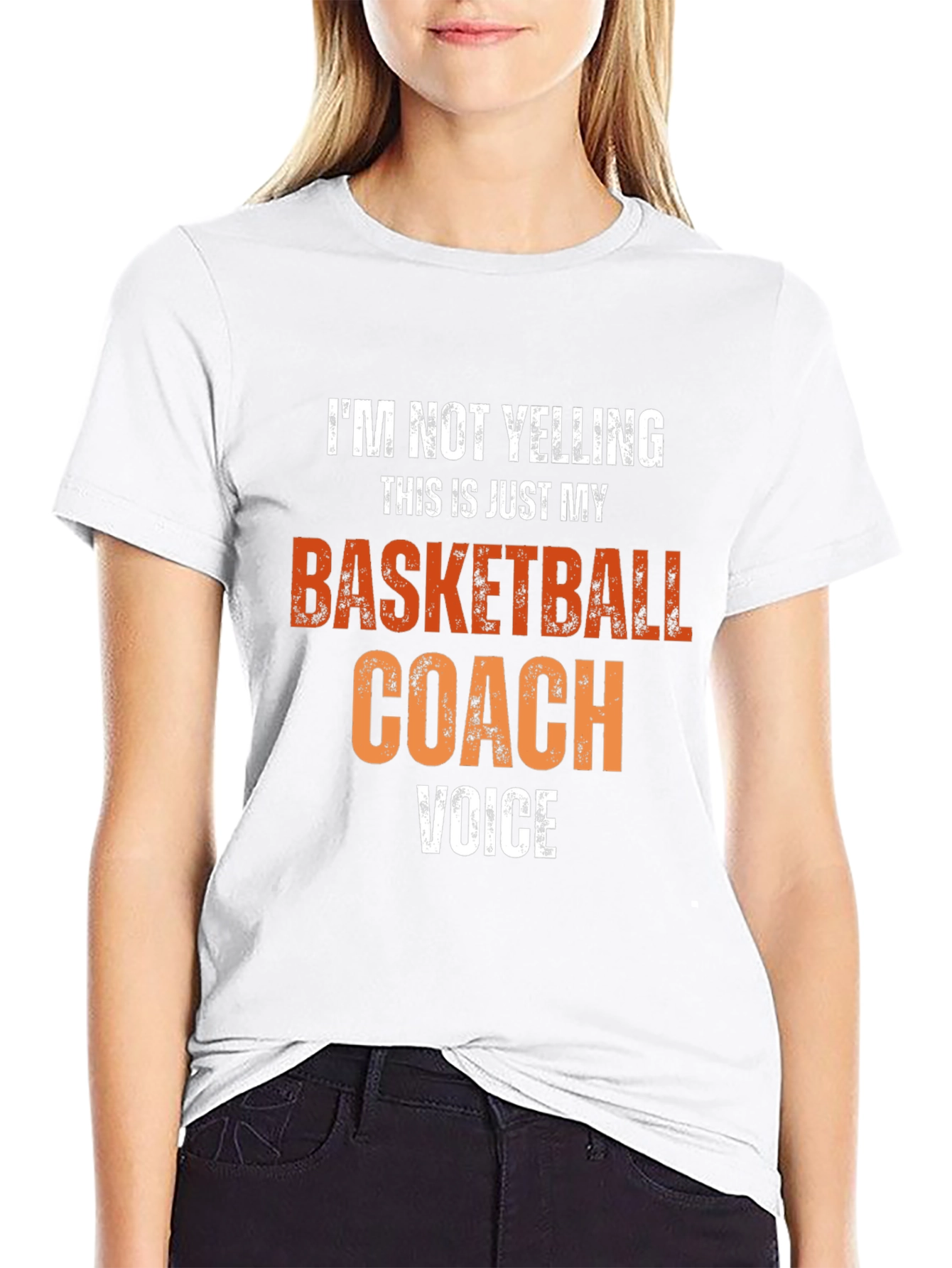 Black Basketball Coach Voice T-Shirt view 9