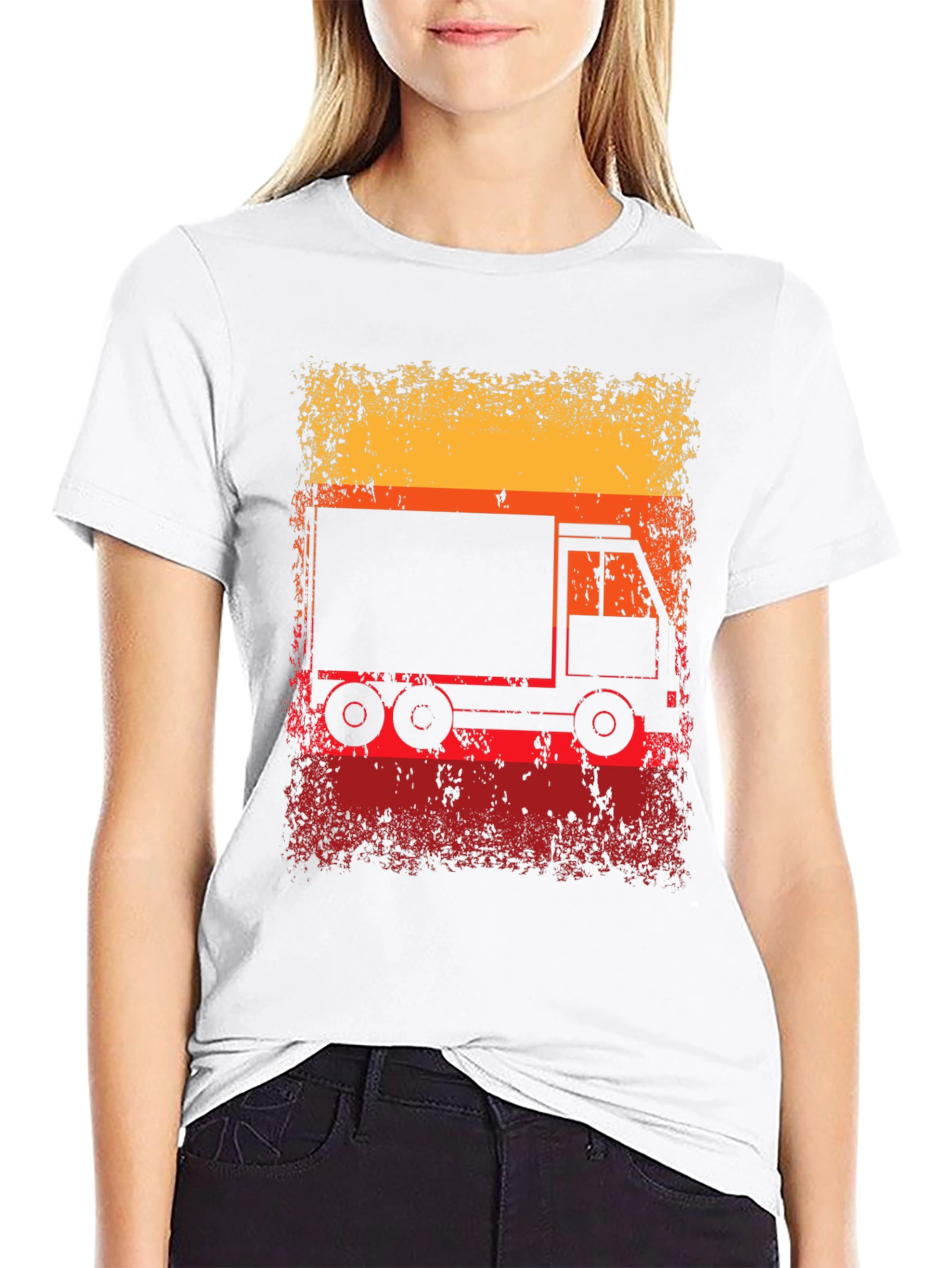 Black Retro Truck Graphic T-Shirt view 9