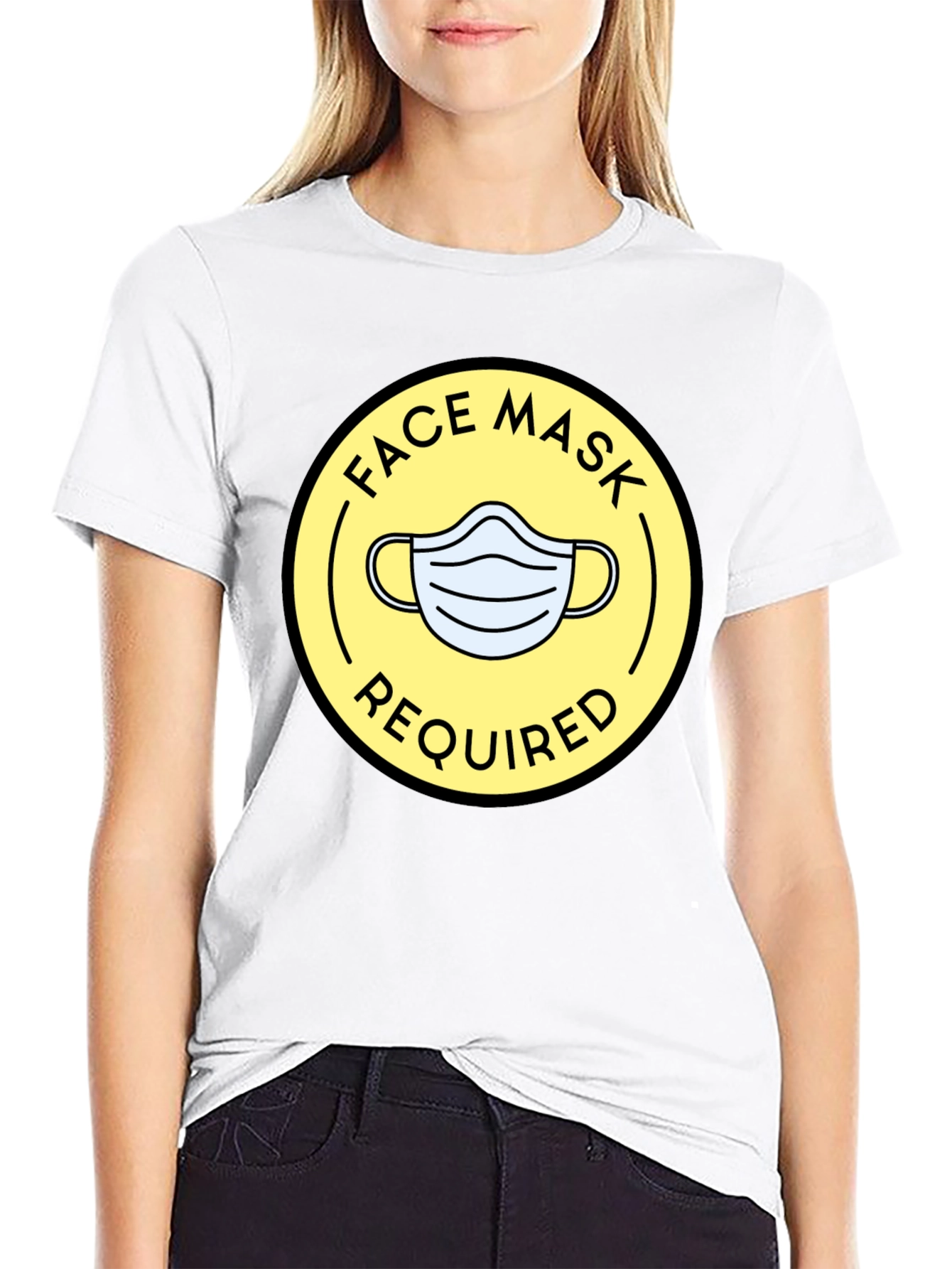 Face Mask Required Graphic Tee - Black - 9