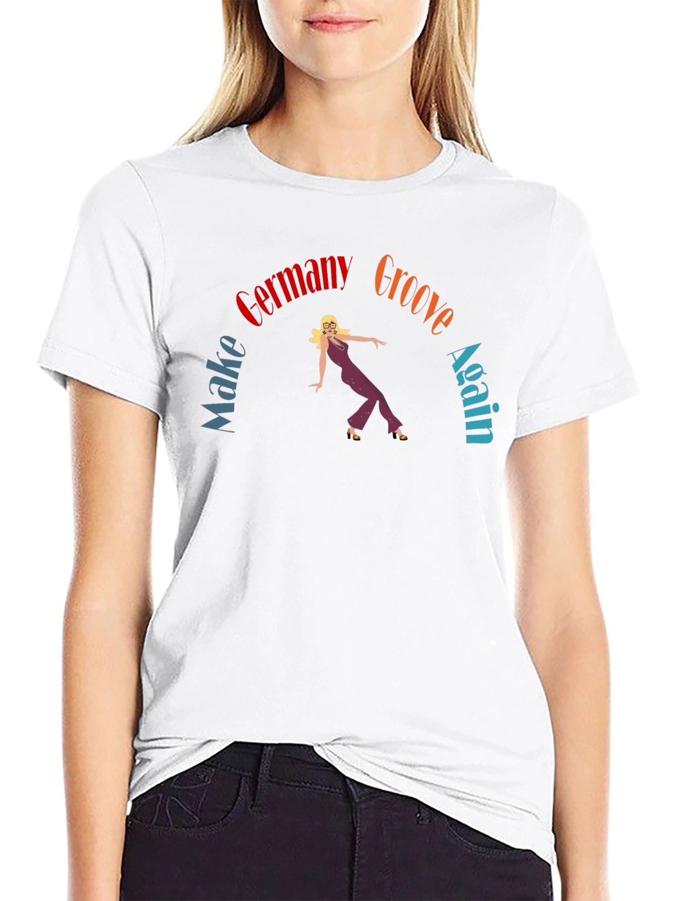Black Make Germany Groove Again T-Shirt view 9