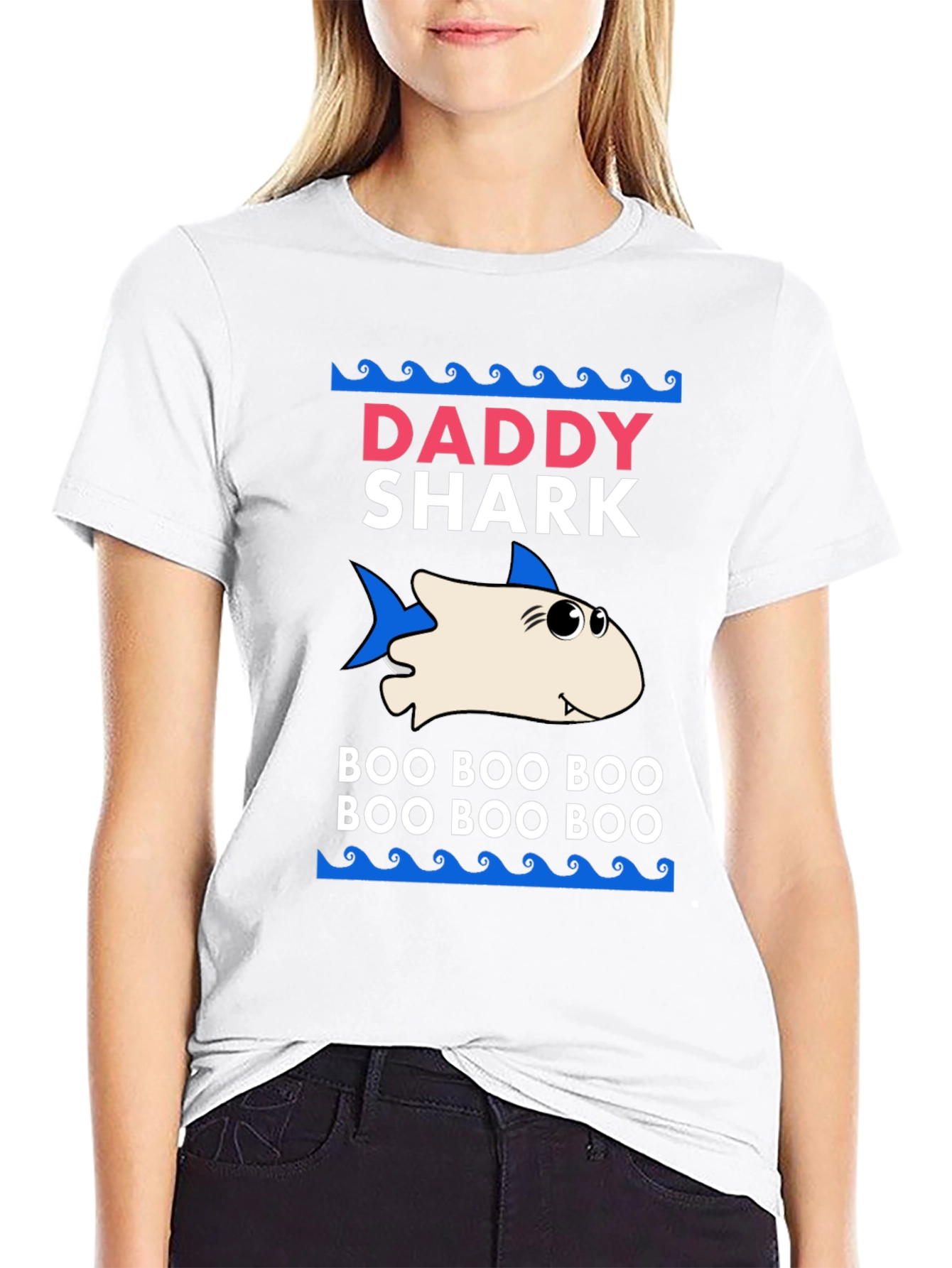 Daddy Shark Graphic Tee - "Boo Boo Boo" - 9