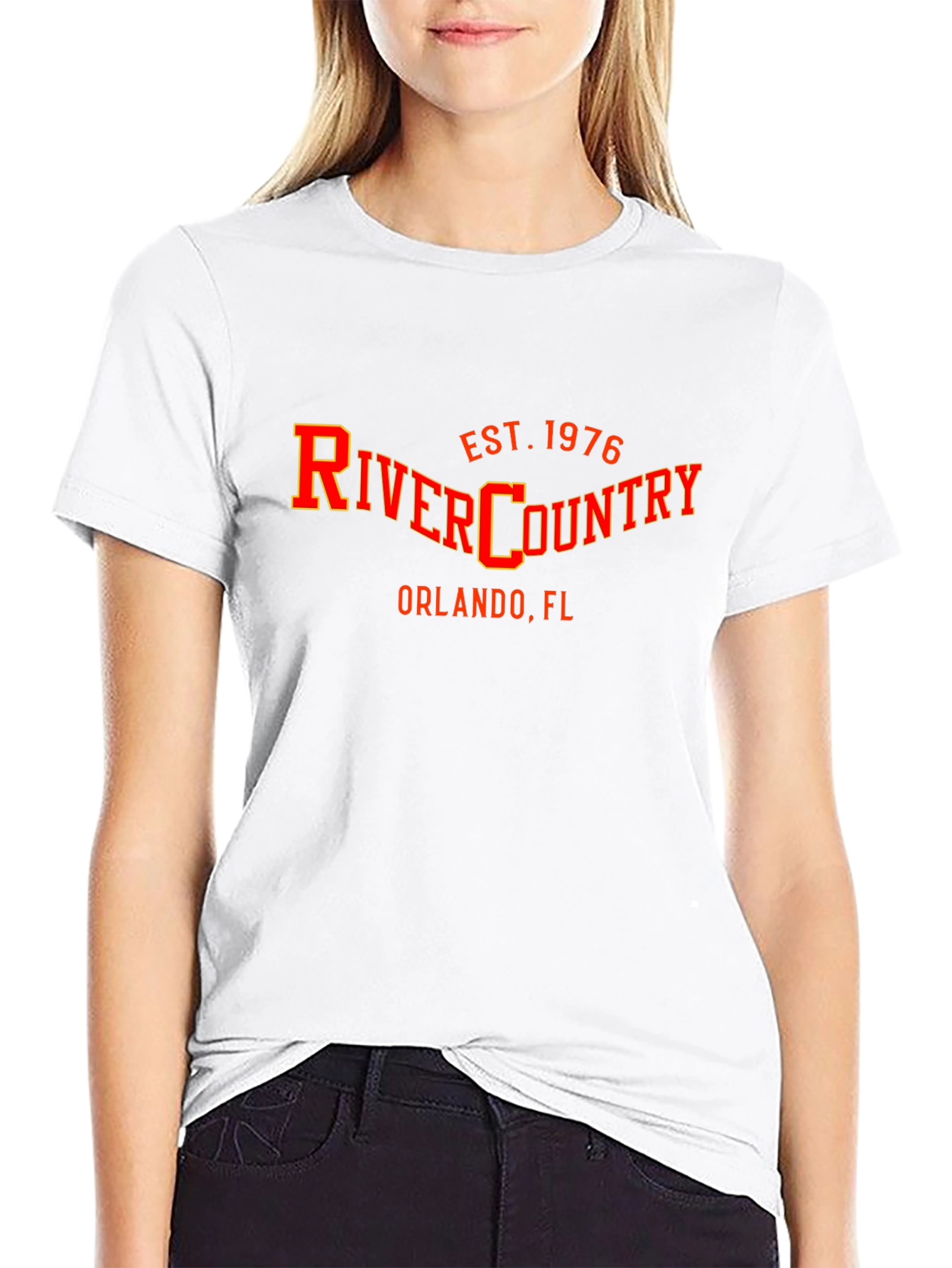 Black River Country Orlando FL Est. 1976 Black T-Shirt view 9