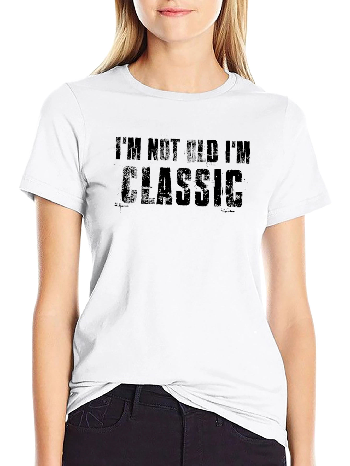 Black I'm Not Old I'm Classic Men's Black T-Shirt view 9